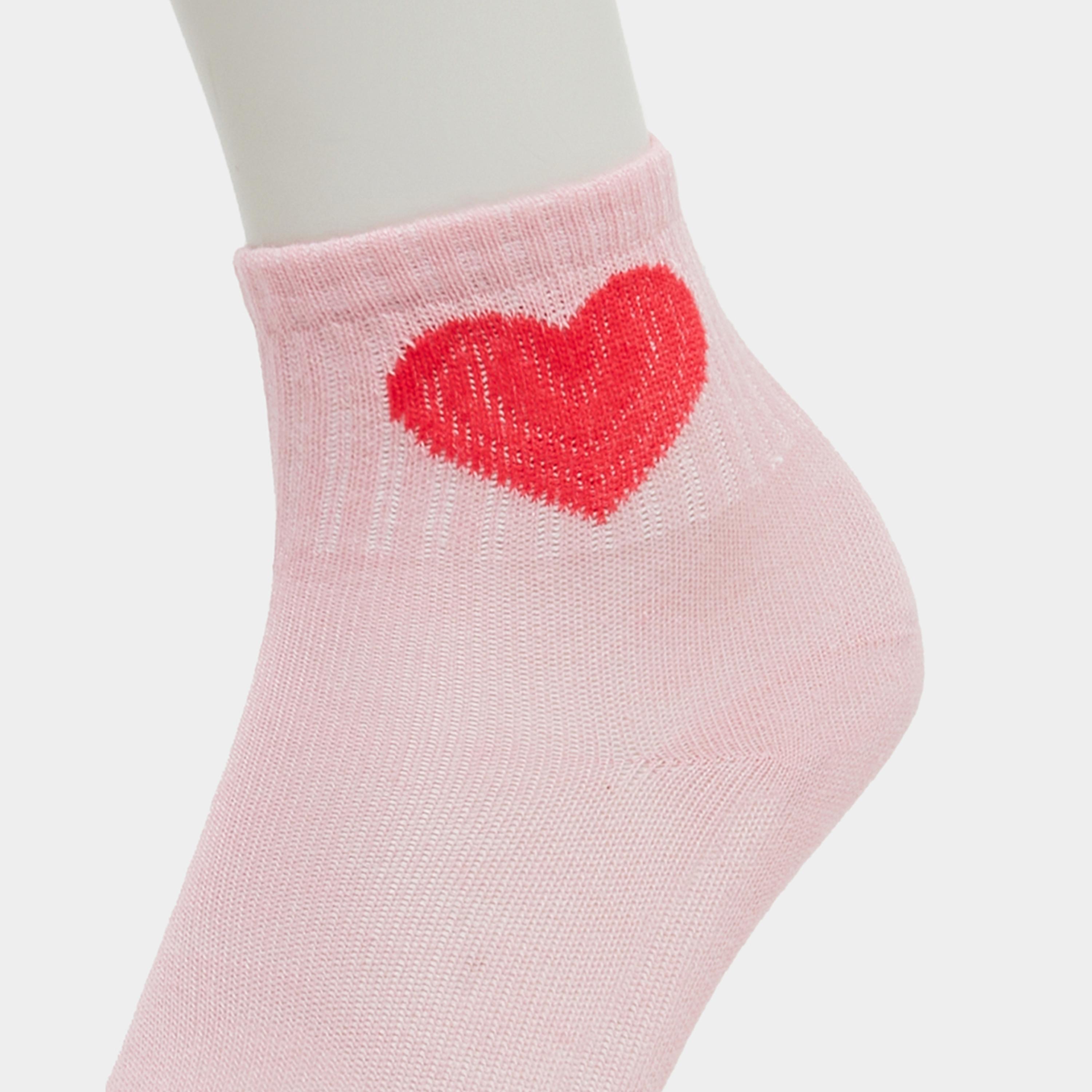 Styli Pack of 5 - Girls Heart Pattern Socks-girls-accessories-socks-image-5