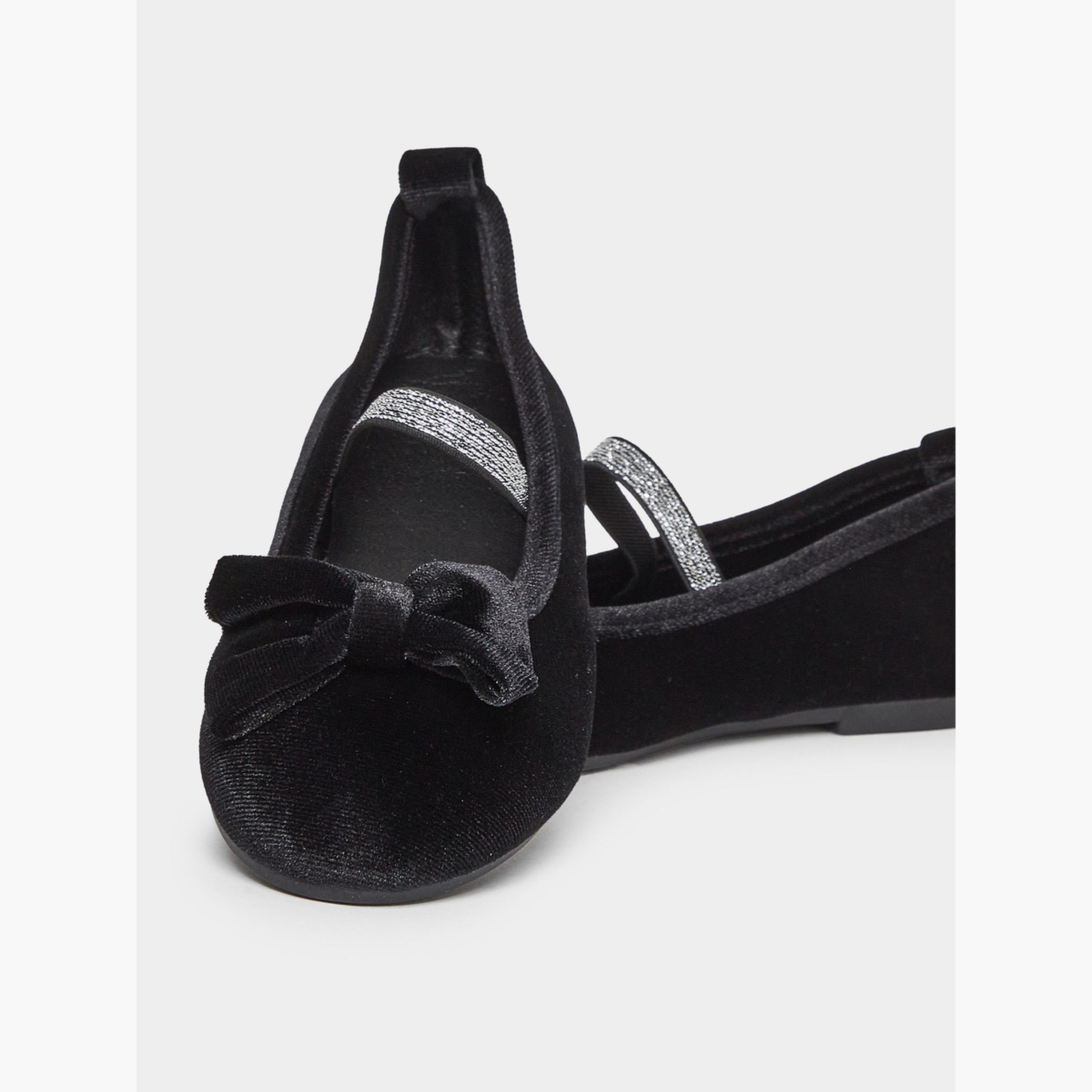 باليرينا بمظهر مخملي مع ربطة-girls-shoes-ballerinas-image-3