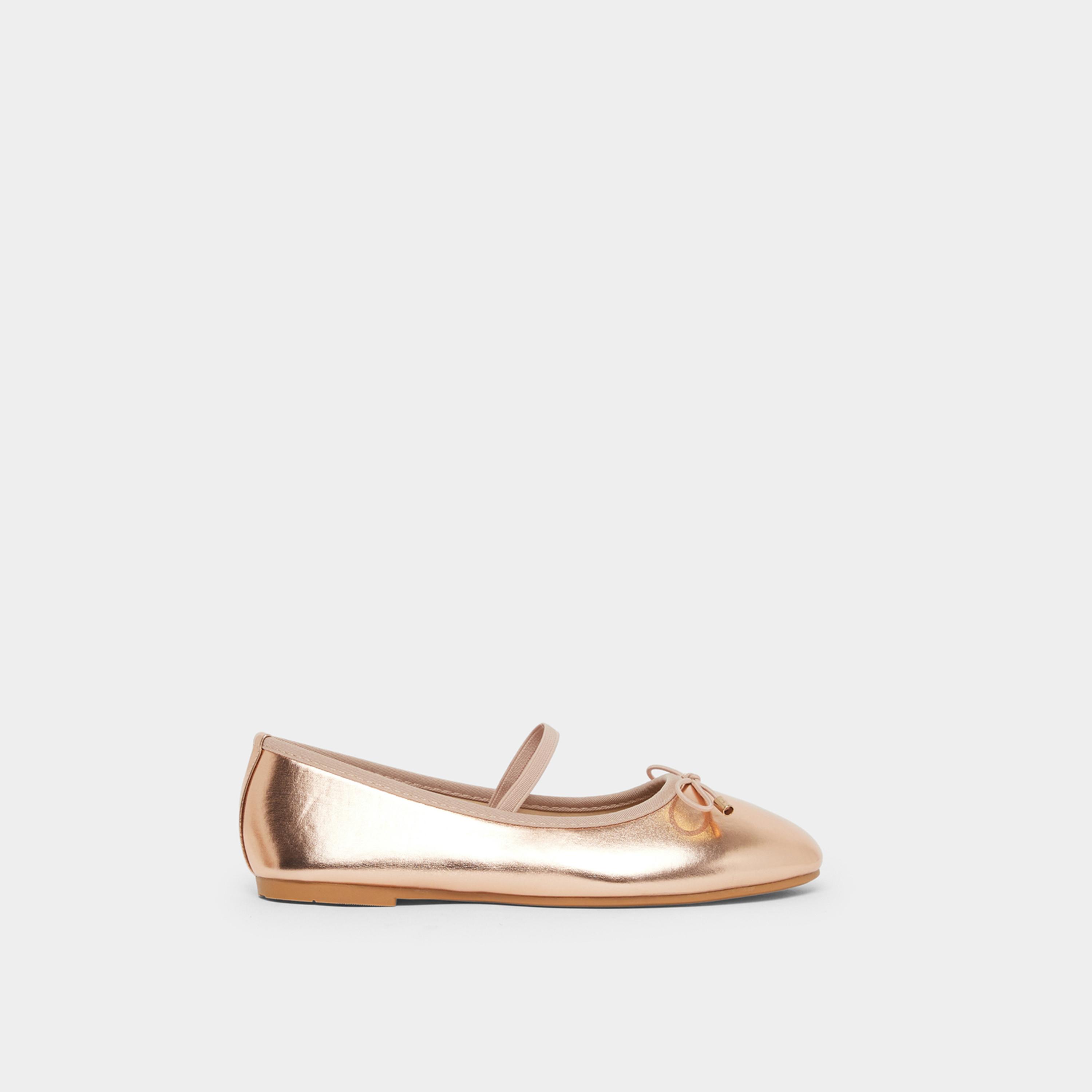 ستايلي - حذاء بالرينا بتفاصيل فيونكة للمراهقين-girls-shoes-ballerinas-image-2