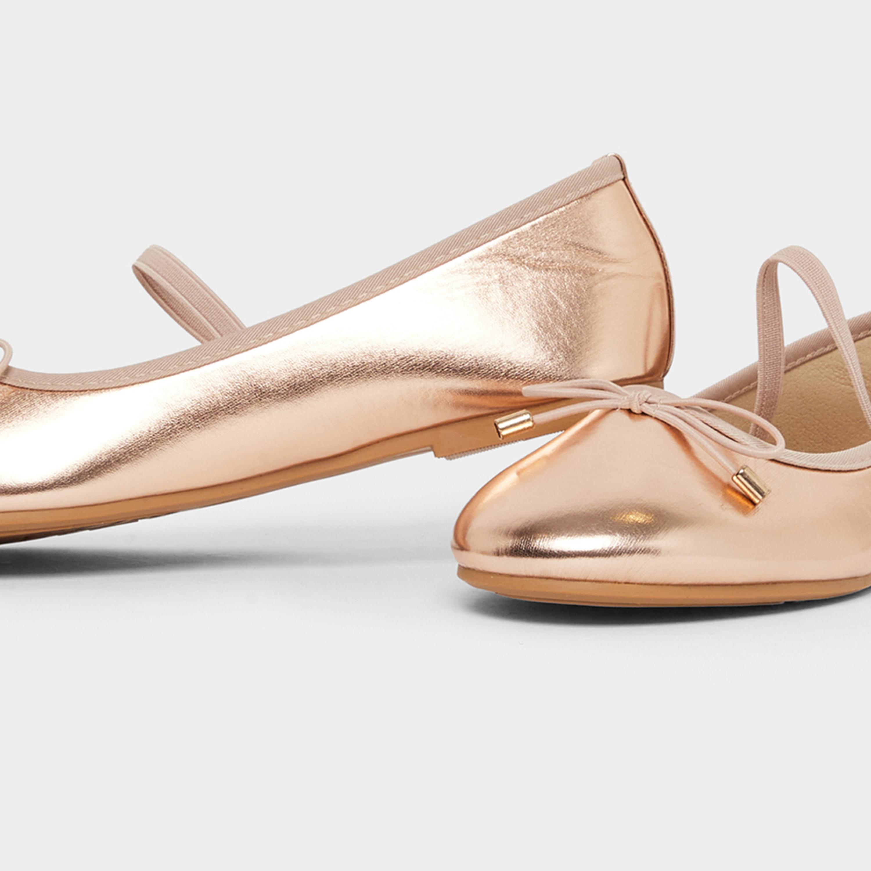 ستايلي - حذاء بالرينا بتفاصيل فيونكة للمراهقين-girls-shoes-ballerinas-image-3