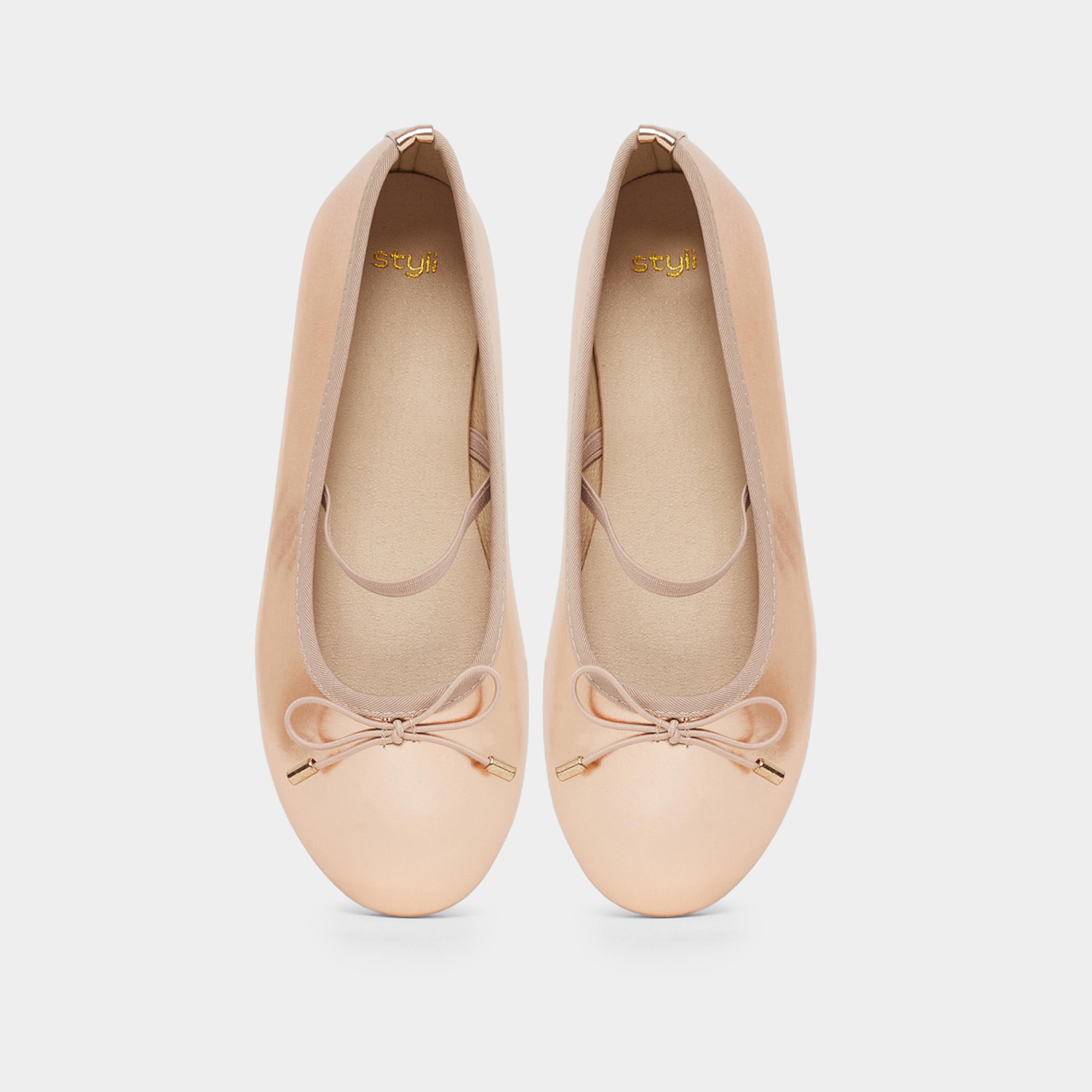 Styli Teens Bow Detail Ballerinas-girls-shoes-ballerinas-image-5