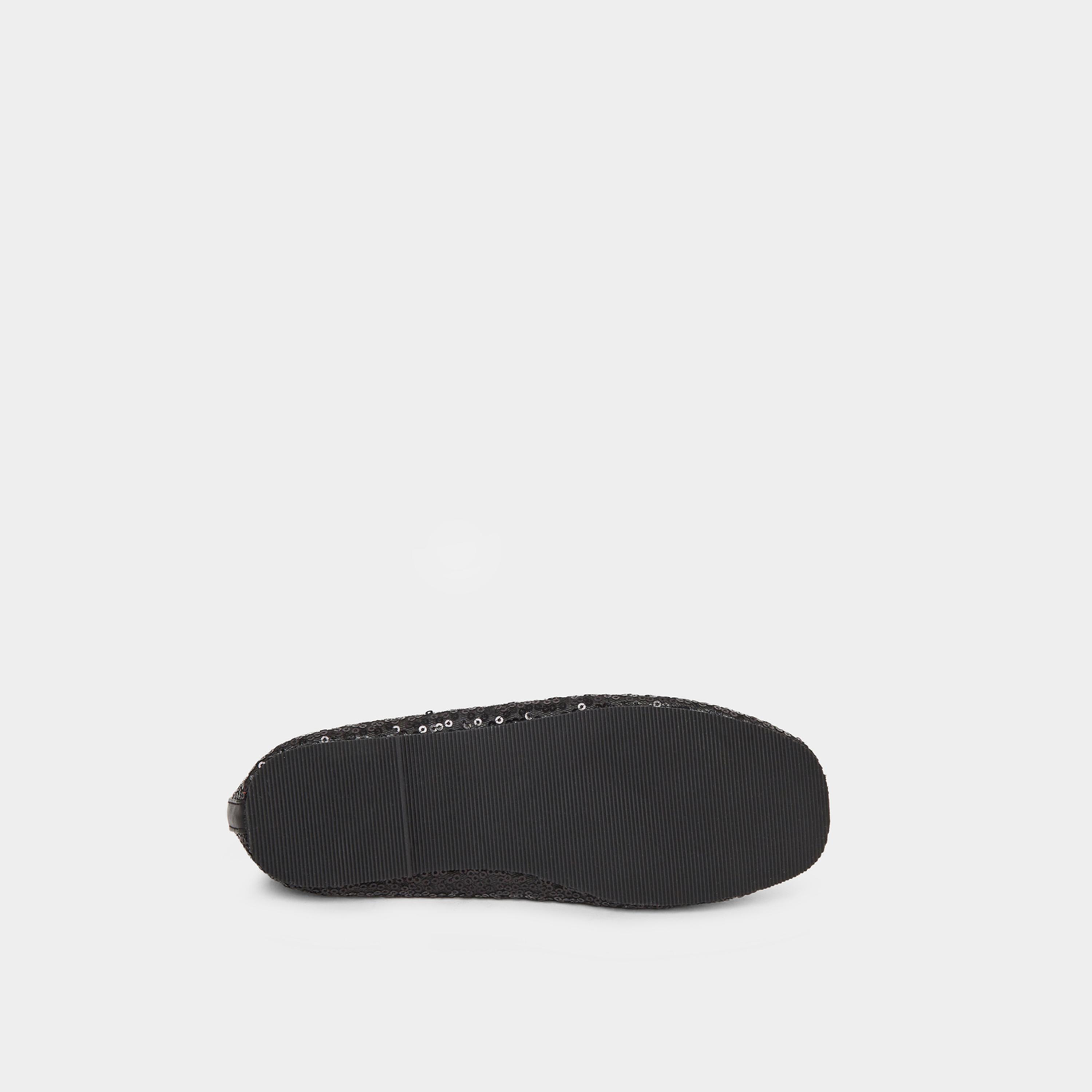 Styli Teens Black Sequin Ballet Flats-girls-shoes-ballerinas-image-6