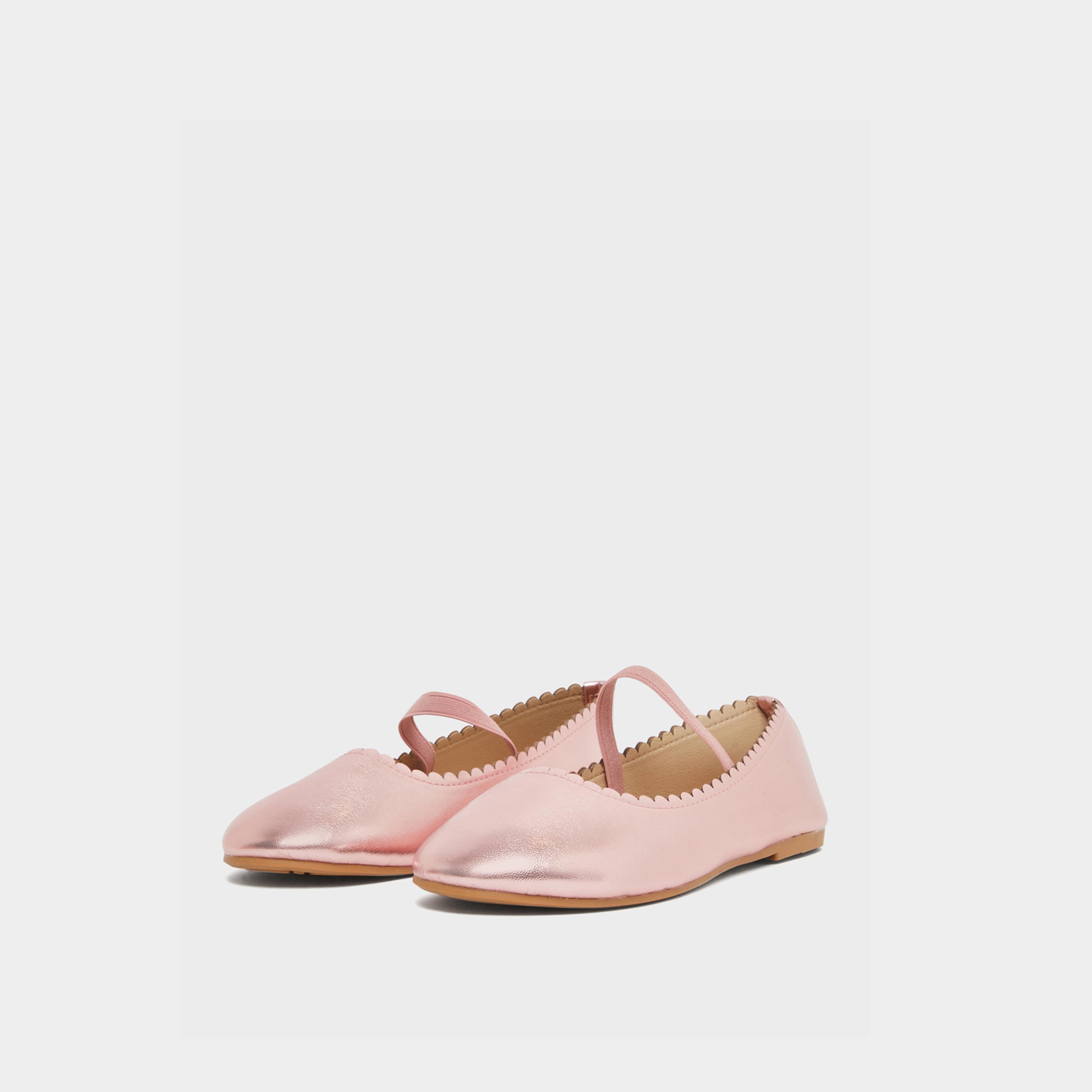 Styli Teens Patent Round Toe Ballerina Shoes-girls-shoes-ballerinas-image-1
