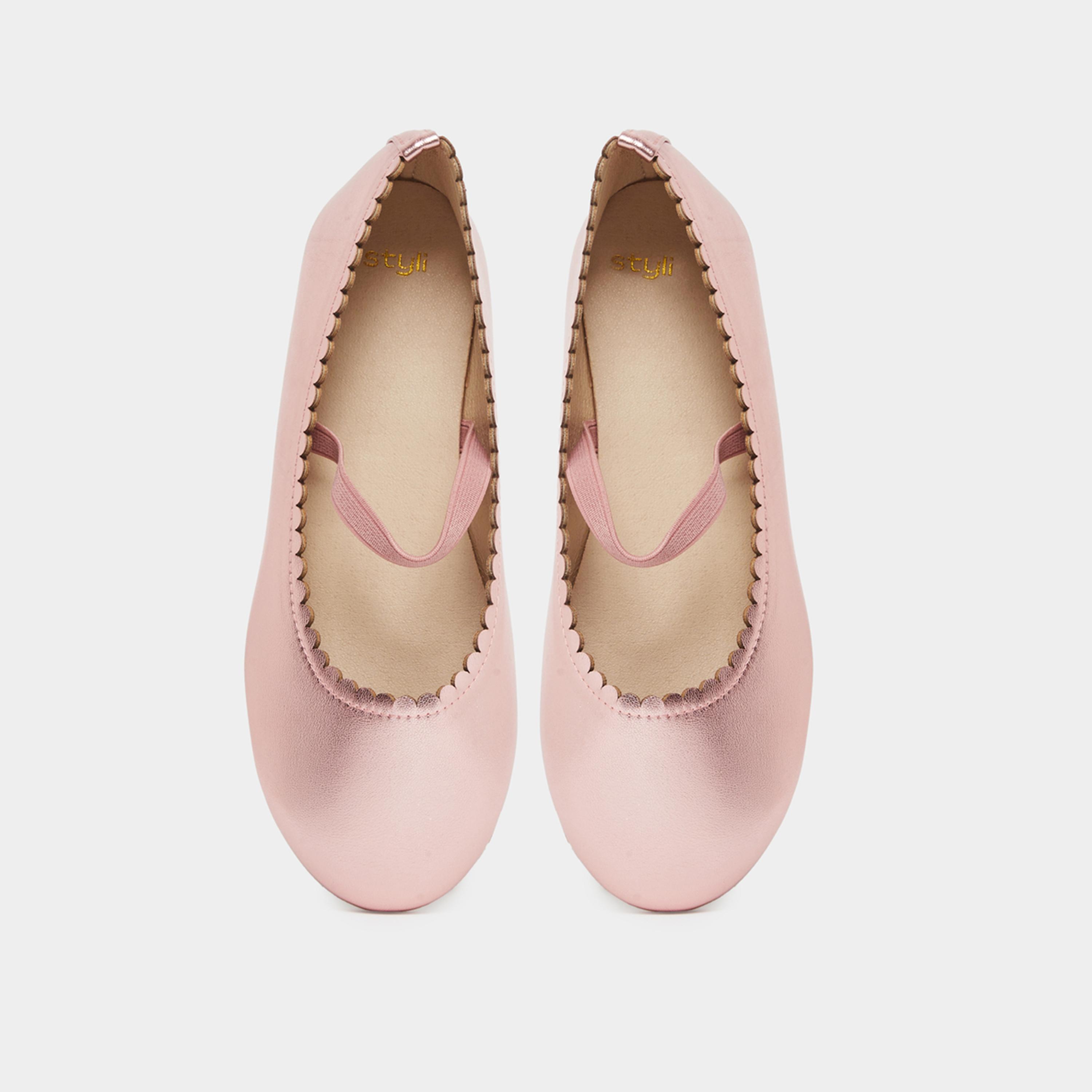 Styli Teens Patent Round Toe Ballerina Shoes-girls-shoes-ballerinas-image-5