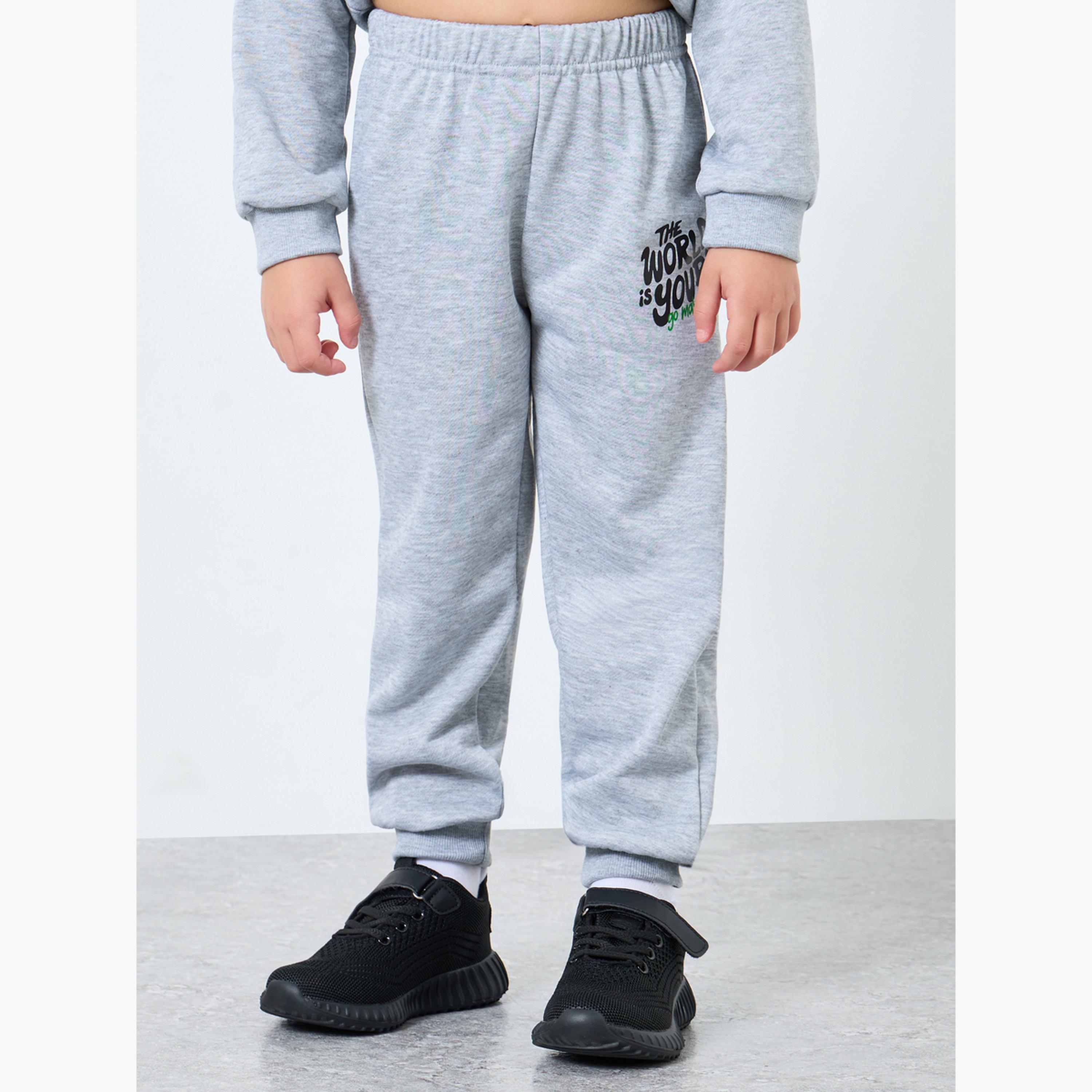 Styli Boys Grey Graffiti Print Hoodie and Joggers Set-boys-clothing-setsandcoords-image-5