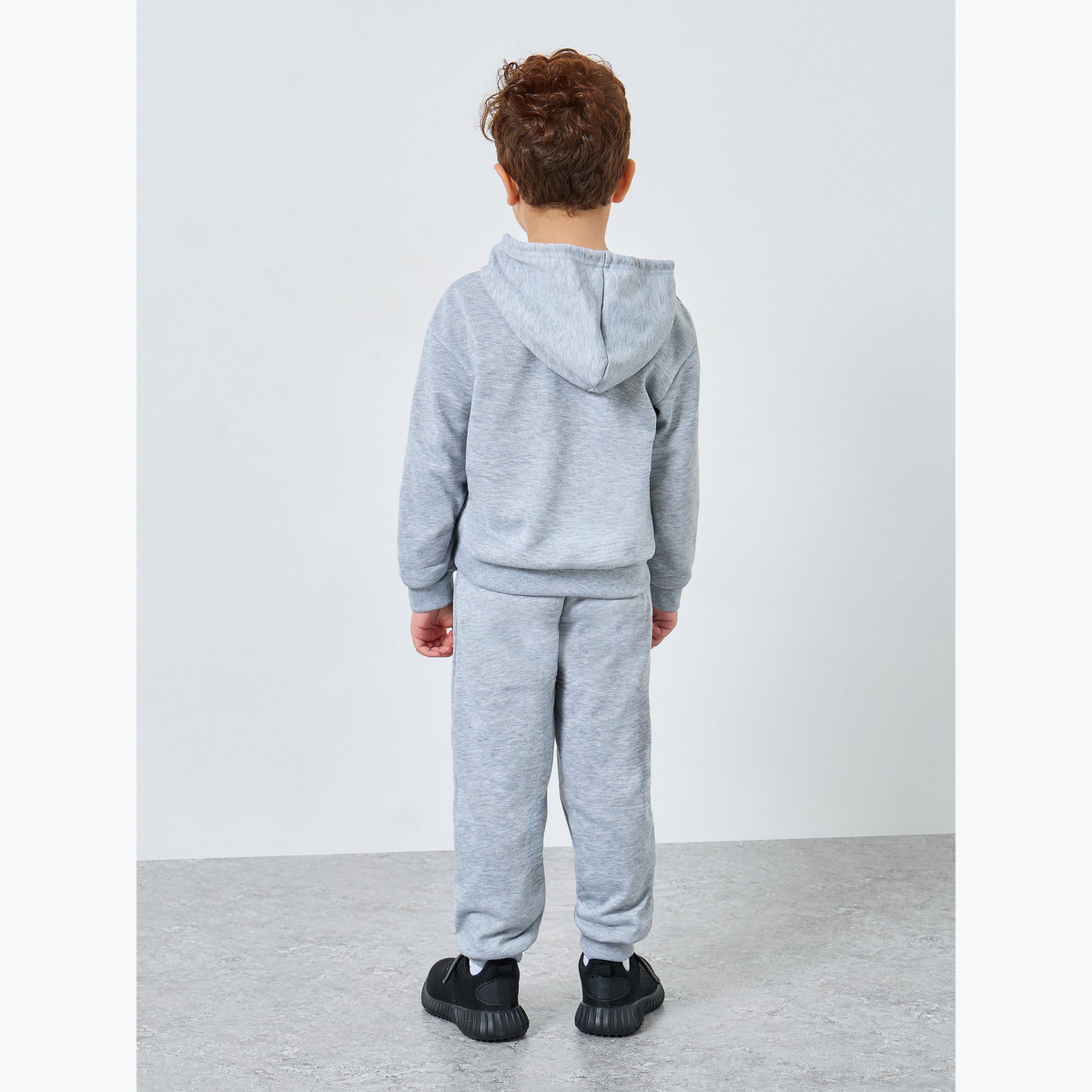 Styli Boys Grey Graffiti Print Hoodie and Joggers Set-boys-clothing-setsandcoords-image-6
