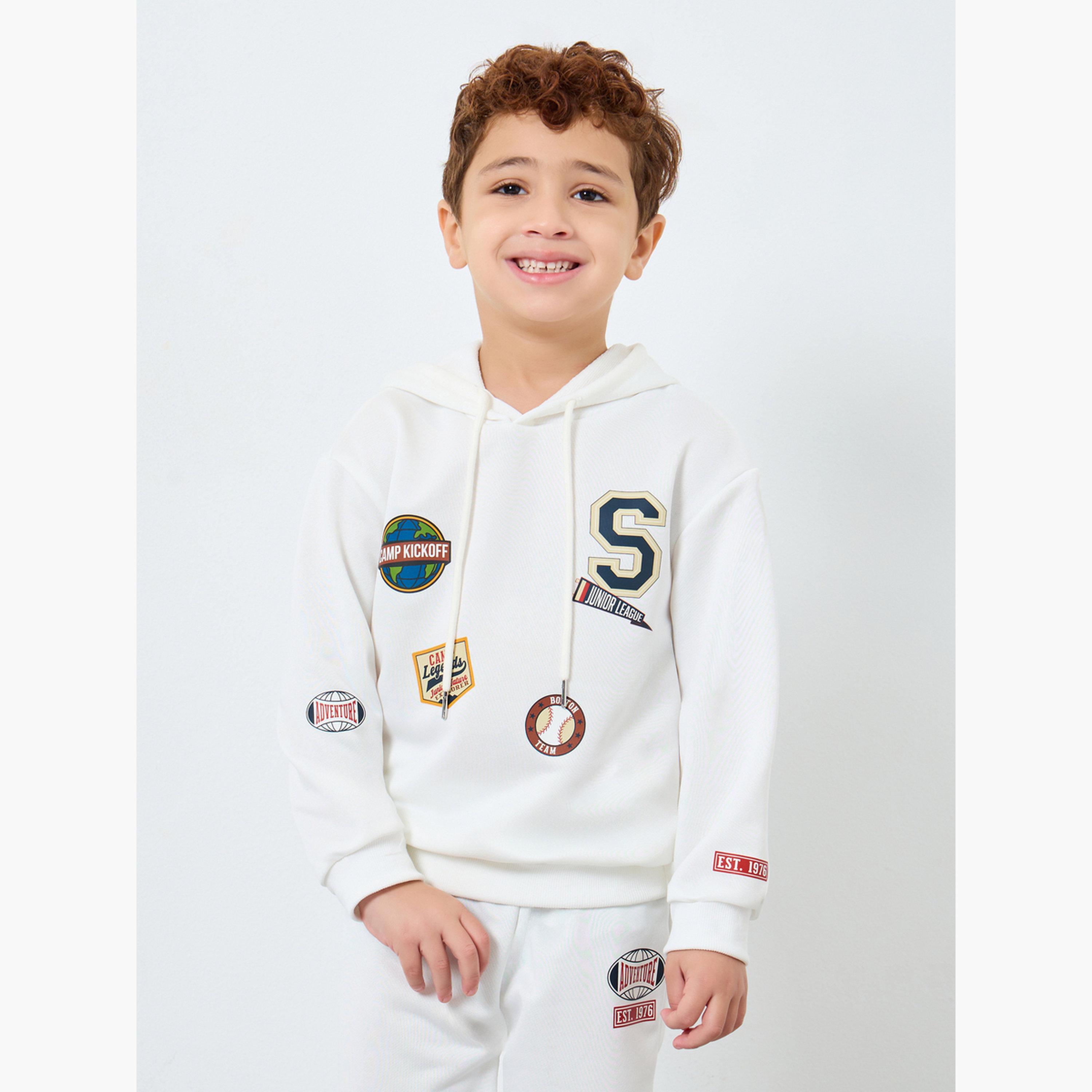 Styli Boys Off White Graphic Print Hoodie and Joggers Set-boys-clothing-setsandcoords-image-3