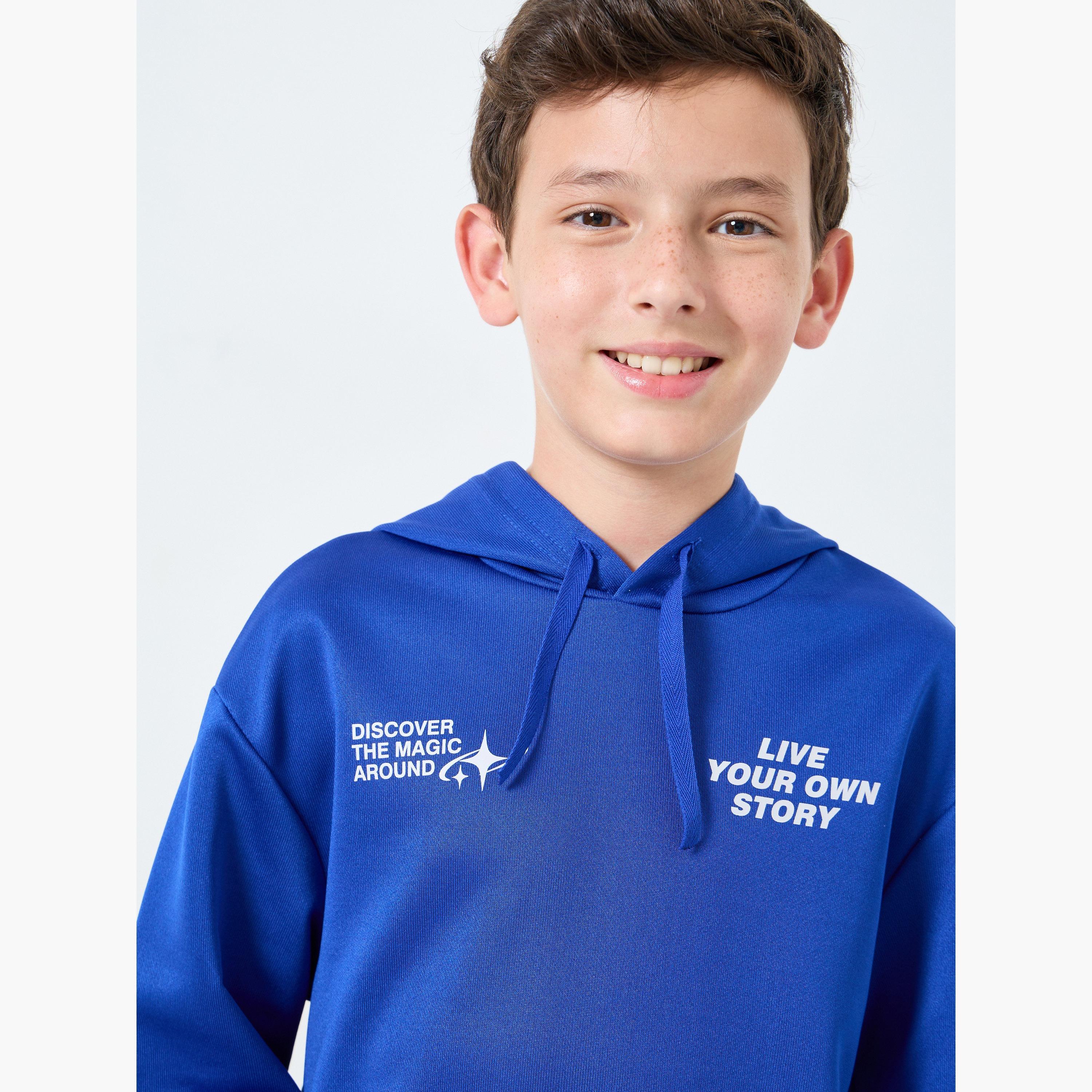 Styli Boys Blue Graphic Hoodie and Jogger Set-boys-clothing-setsandcoords-image-4