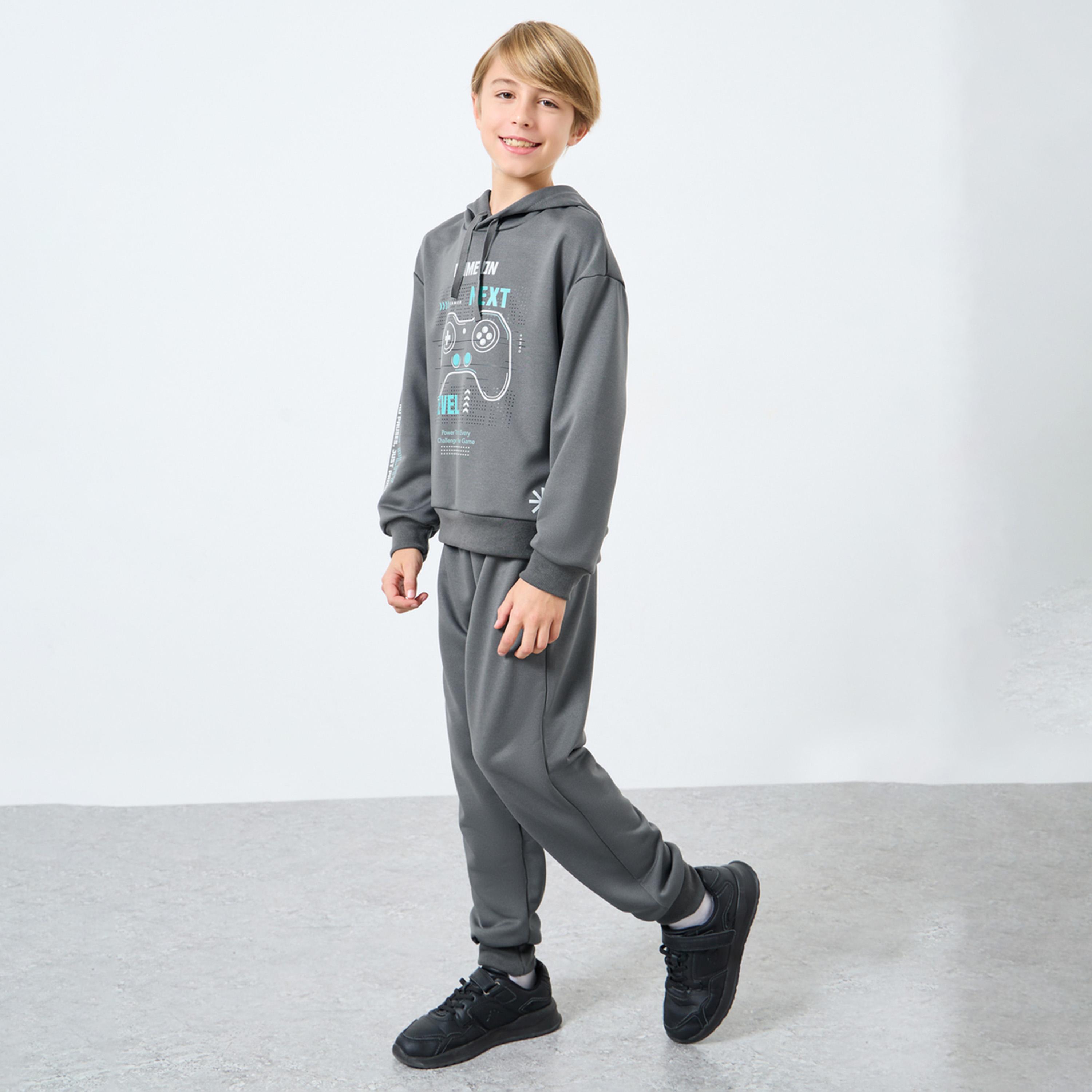 Styli Boys Teens Grey Oversized Hoodie and Joggers Set-boys-clothing-setsandcoords-image-1