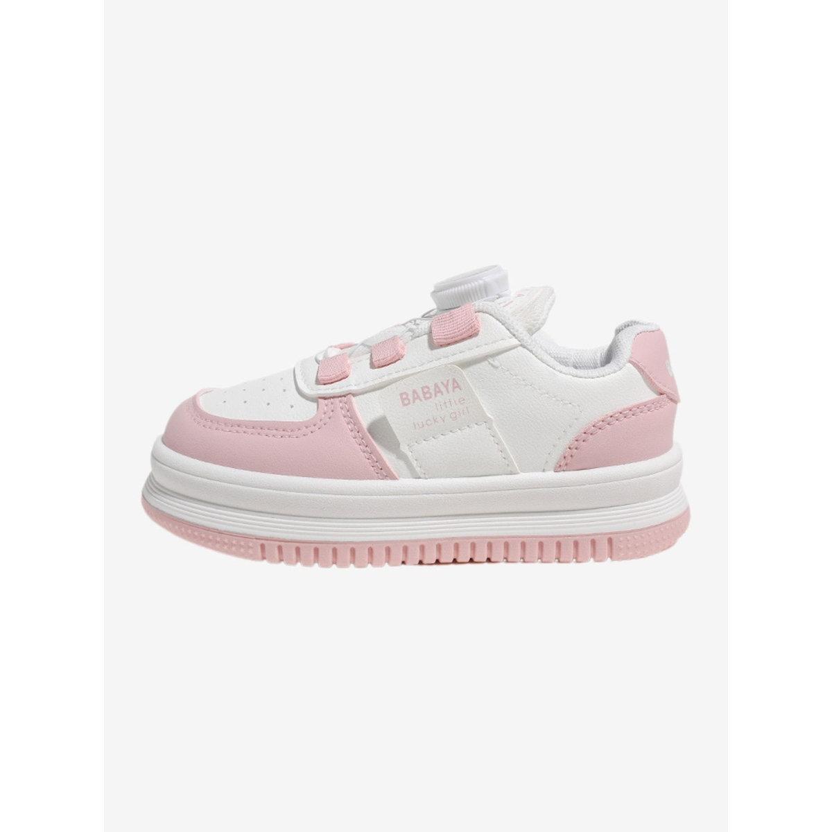 Babaya X Styli Girls Paneled Sneakers with Stretch Lace-girls-shoes-sneakers-image-3