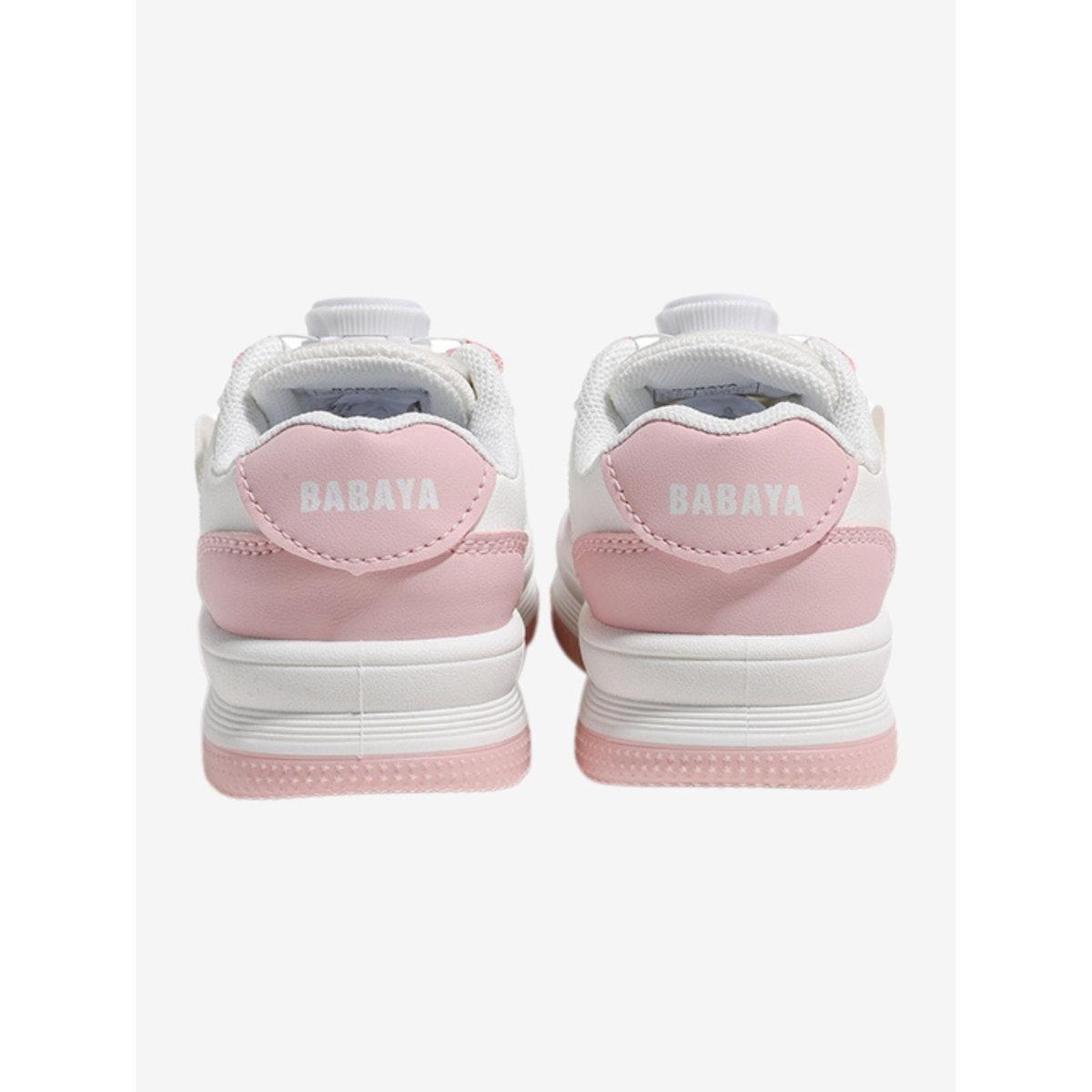 Babaya X Styli Girls Paneled Sneakers with Stretch Lace-girls-shoes-sneakers-image-4