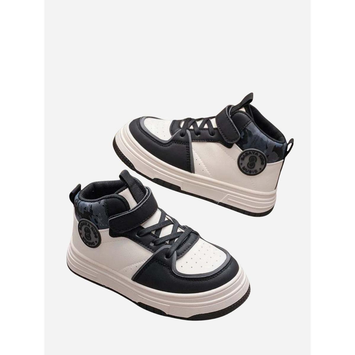 Babaya X Styli Boys Printed Cuff High-Top Sneakers-boys-shoes-sneakers-image-3