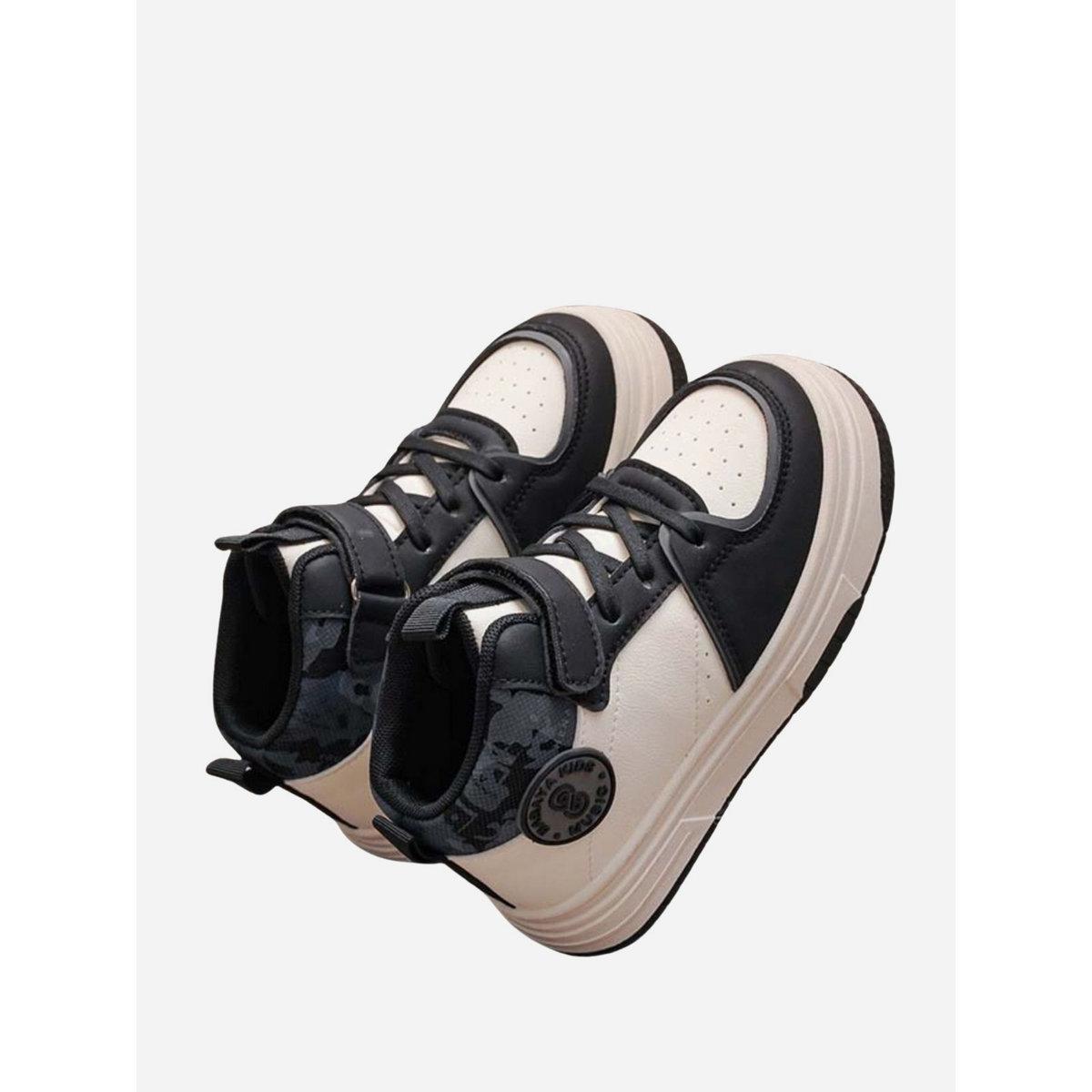 Babaya X Styli Boys Printed Cuff High-Top Sneakers-boys-shoes-sneakers-image-4