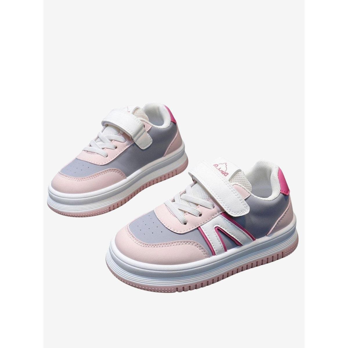Babaya X Styli Girls Color Block Hook and Loop Sneakers-girls-shoes-sneakers-image-1