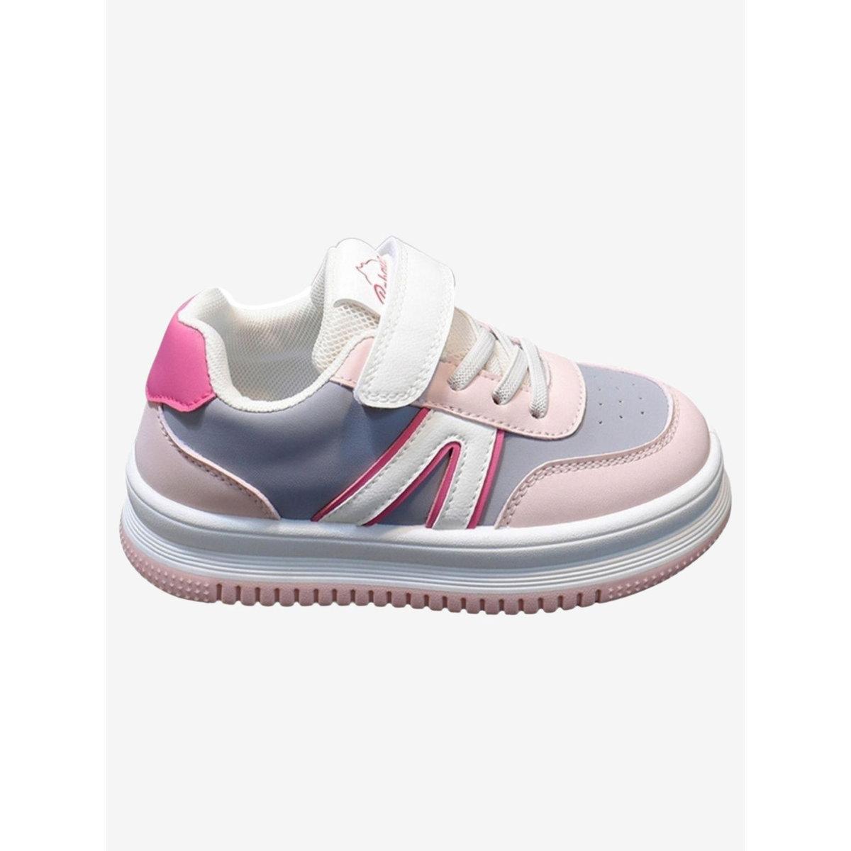 Babaya X Styli Girls Color Block Hook and Loop Sneakers-girls-shoes-sneakers-image-2