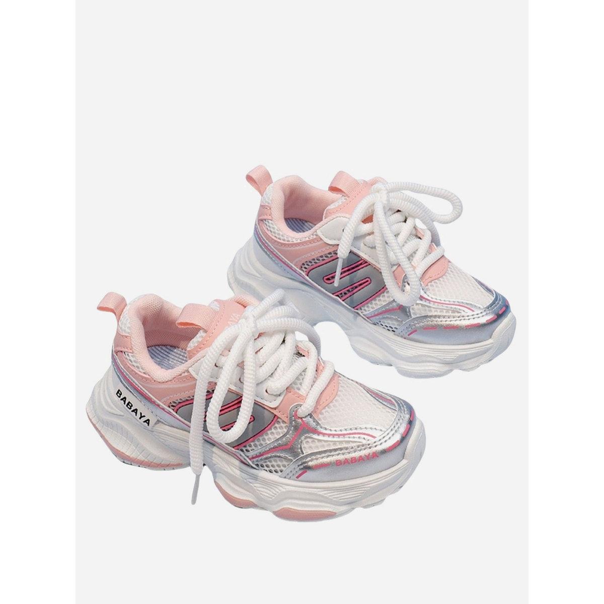 حذاء سنيكرز بتفاصيل بارزة الملمس-girls-shoes-sneakers-image-1