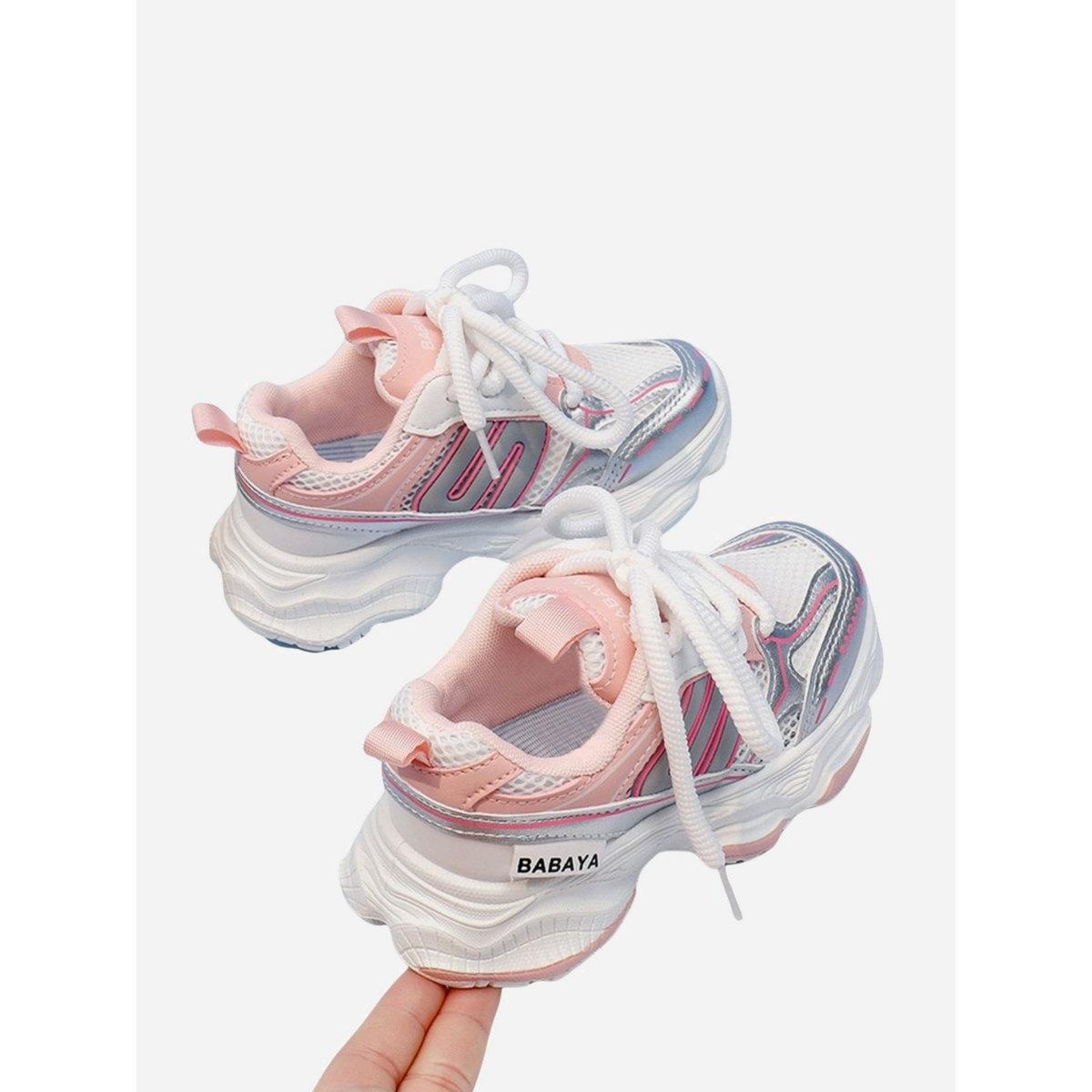 حذاء سنيكرز بتفاصيل بارزة الملمس-girls-shoes-sneakers-image-4