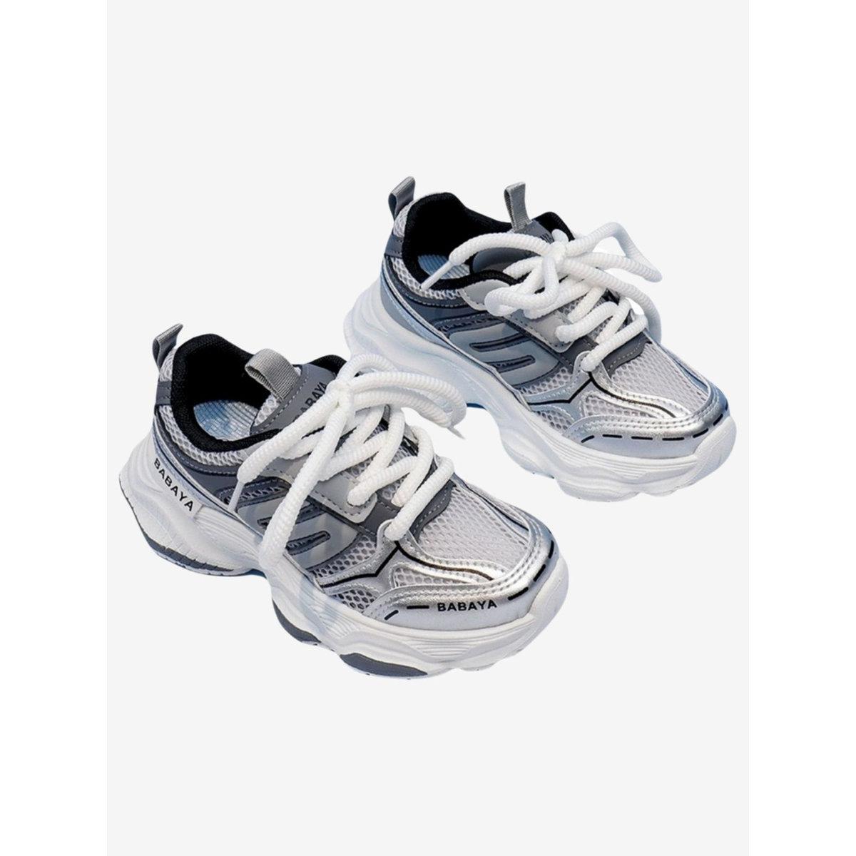 Babaya X Styli Boys Textured Lace Up Sneakers-boys-shoes-sneakers-image-1