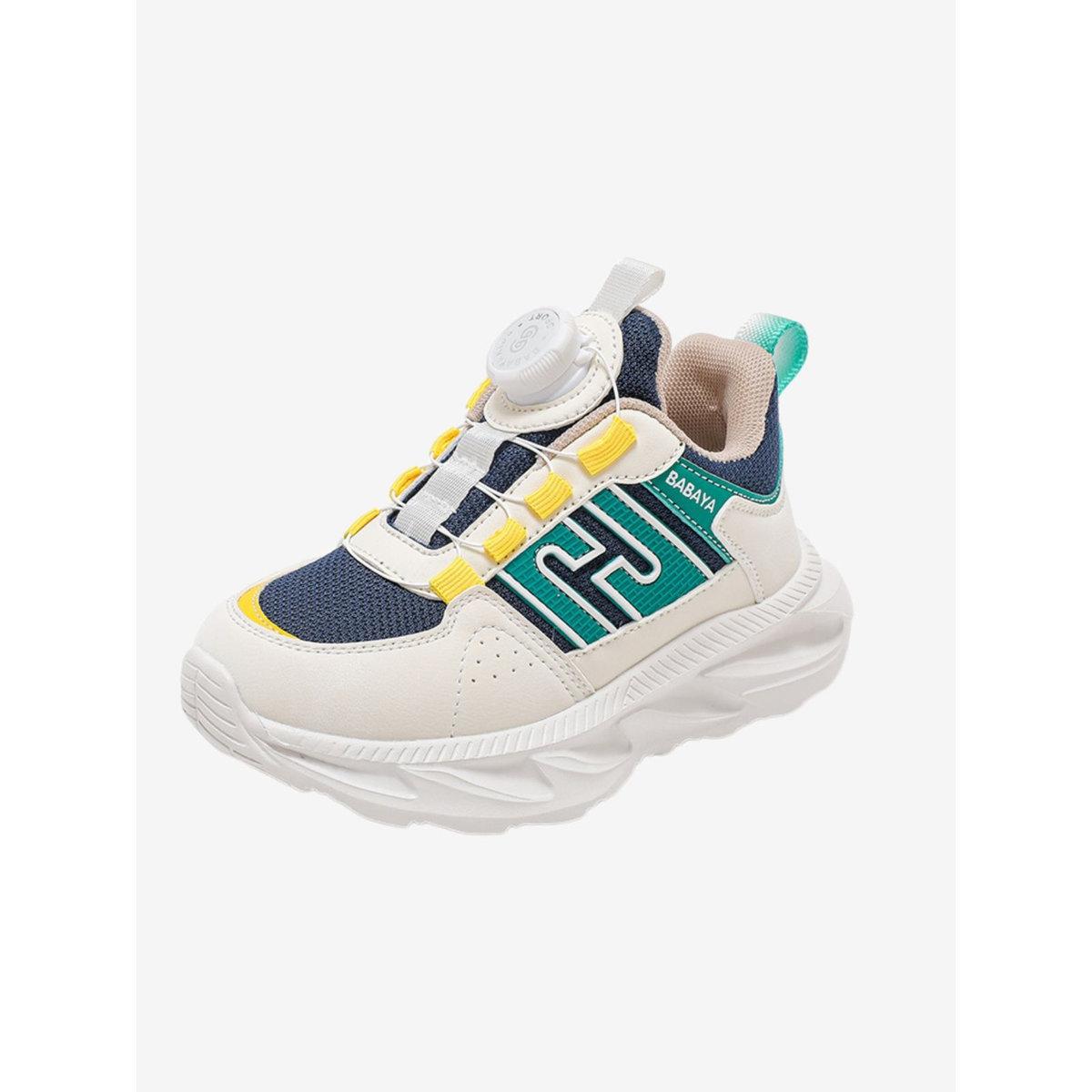 Babaya X Styli Boys Panelled Sneakers with Stretch Lace-boys-shoes-sneakers-image-3