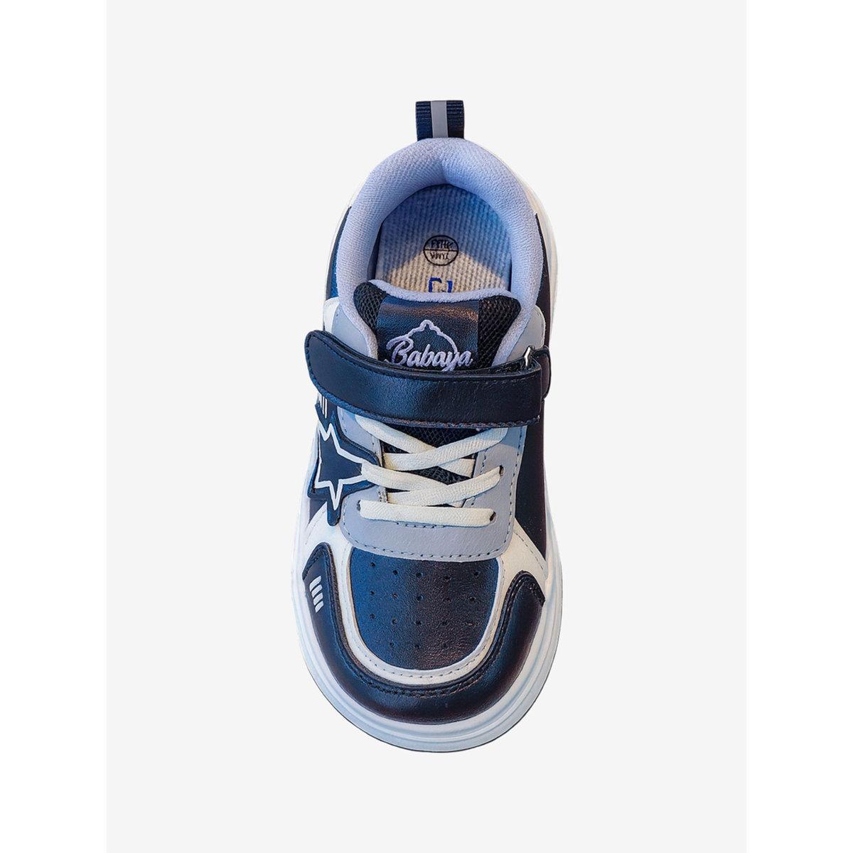Babaya X Styli Star Applique Lace Up Sneakers-girls-shoes-sneakers-image-2