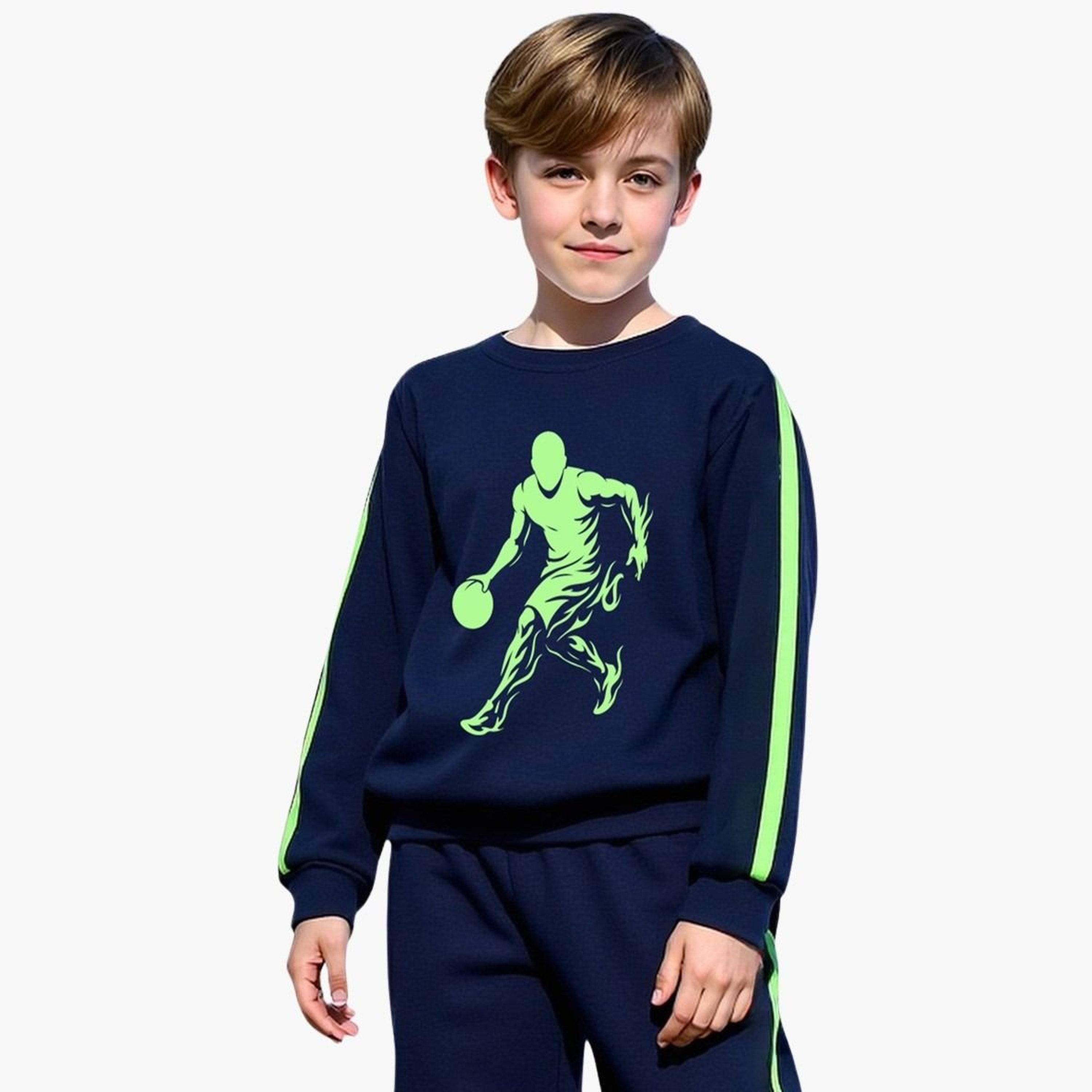 Take Two Teens Navy Graphic Sweatshirt and Joggers Set-boys-clothing-setsandcoords-image-3
