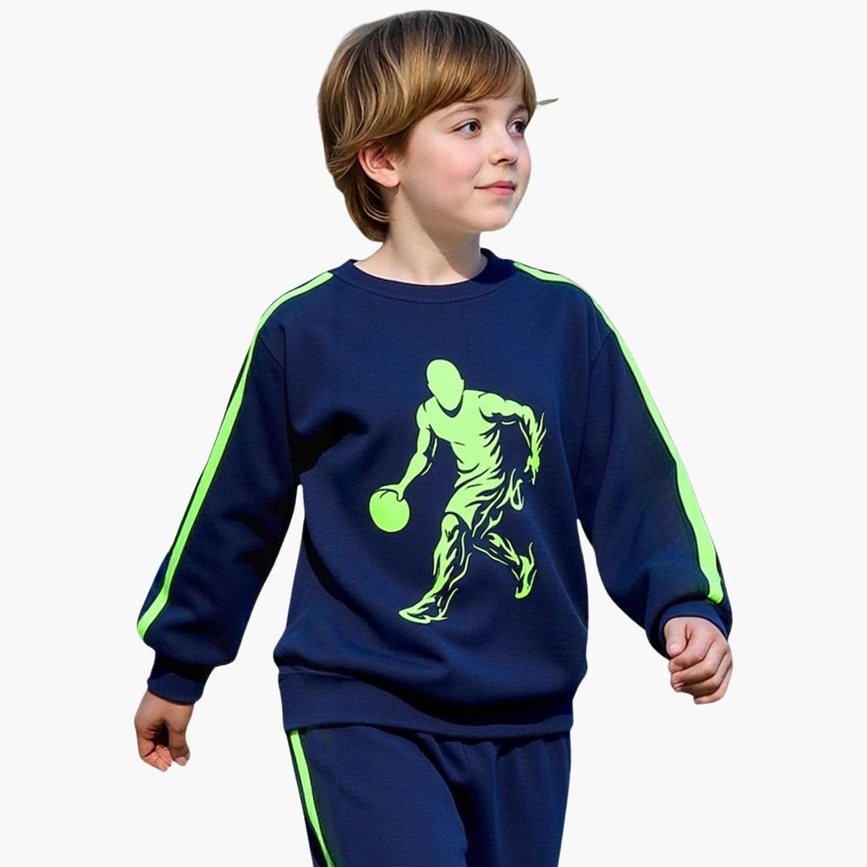 Take Two Teens Navy Graphic Sweatshirt and Joggers Set-boys-clothing-setsandcoords-image-4
