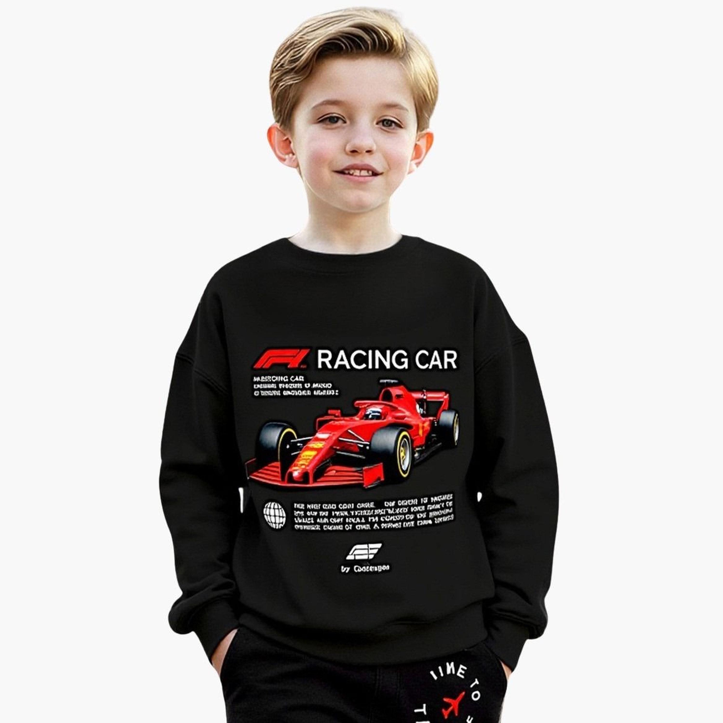 Take Two Teens Black Graphic Print Sweatshirt and Joggers Set-boys-clothing-setsandcoords-image-3