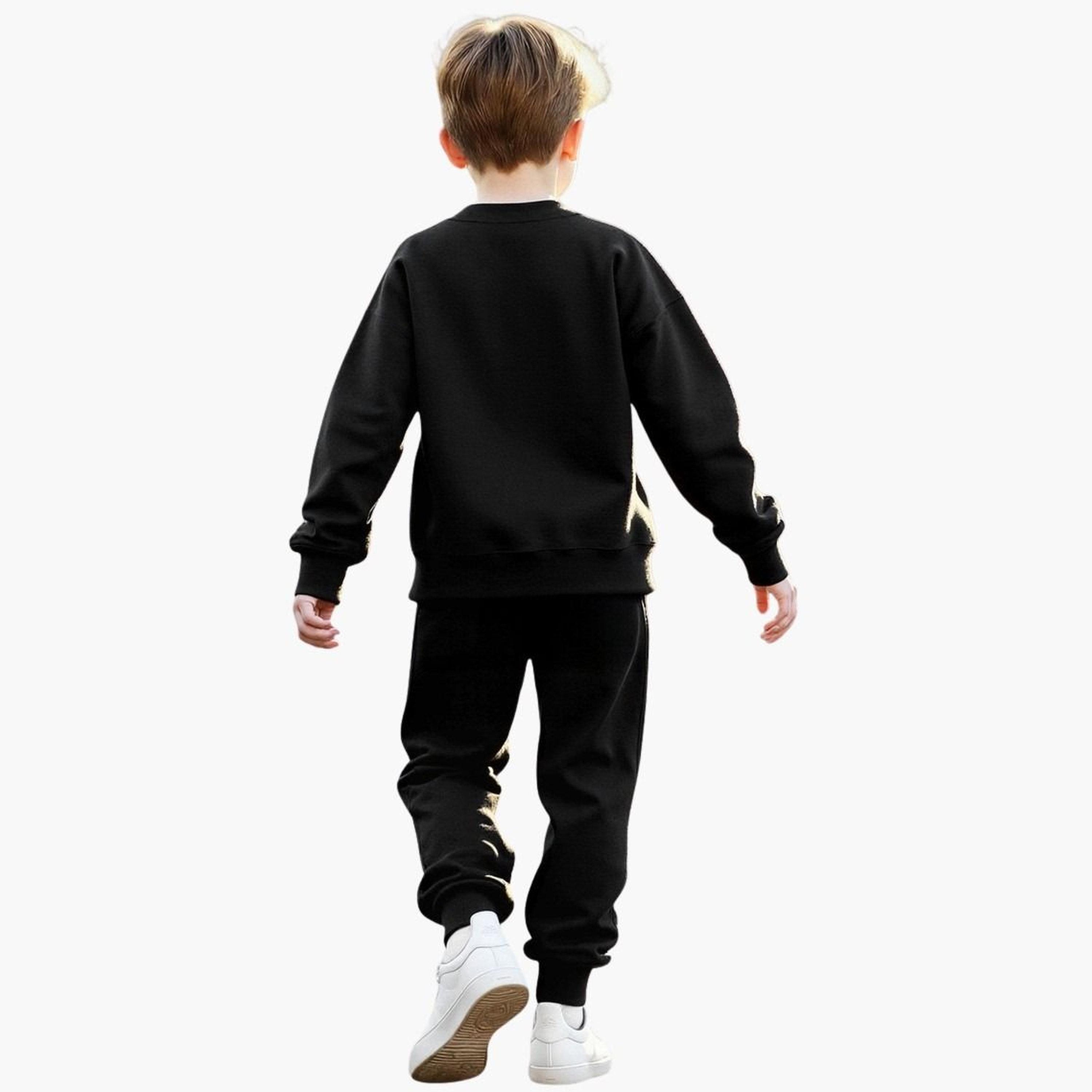 تيك تو - طقم سويت شيرت وبنطال رياضي بطبعة جرافيكية سوداء للمراهقين-boys-clothing-setsandcoords-image-5