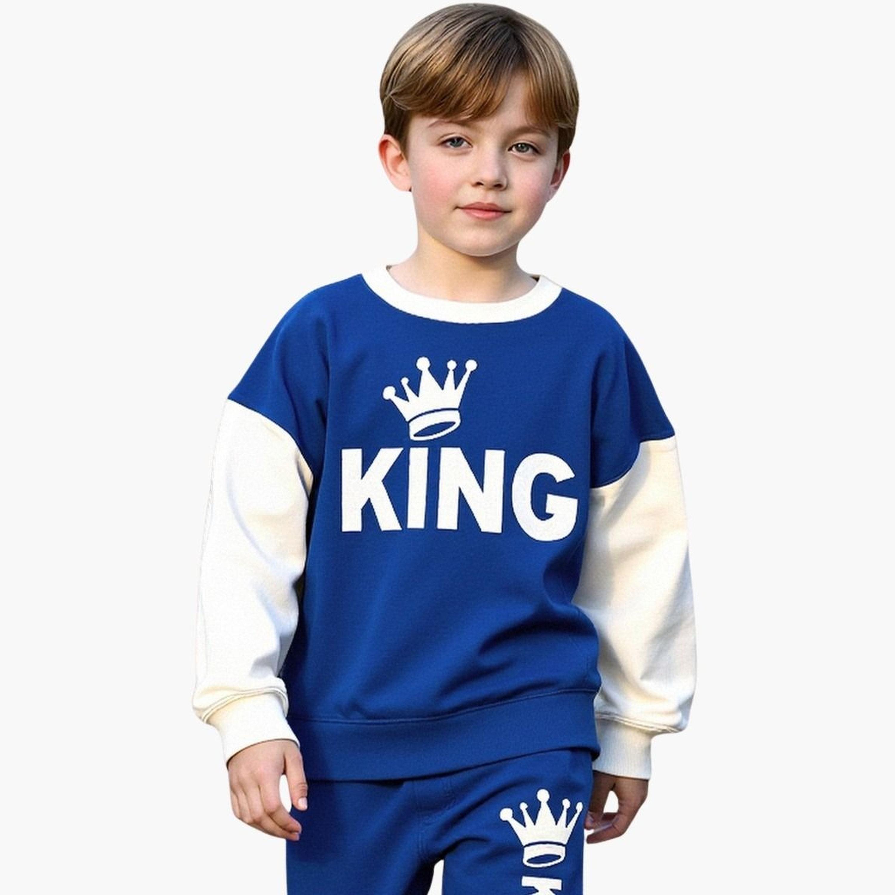تيك تو - طقم سويت شيرت وبنطال رياضي برسومات ملونة للمراهقين-boys-clothing-setsandcoords-image-3