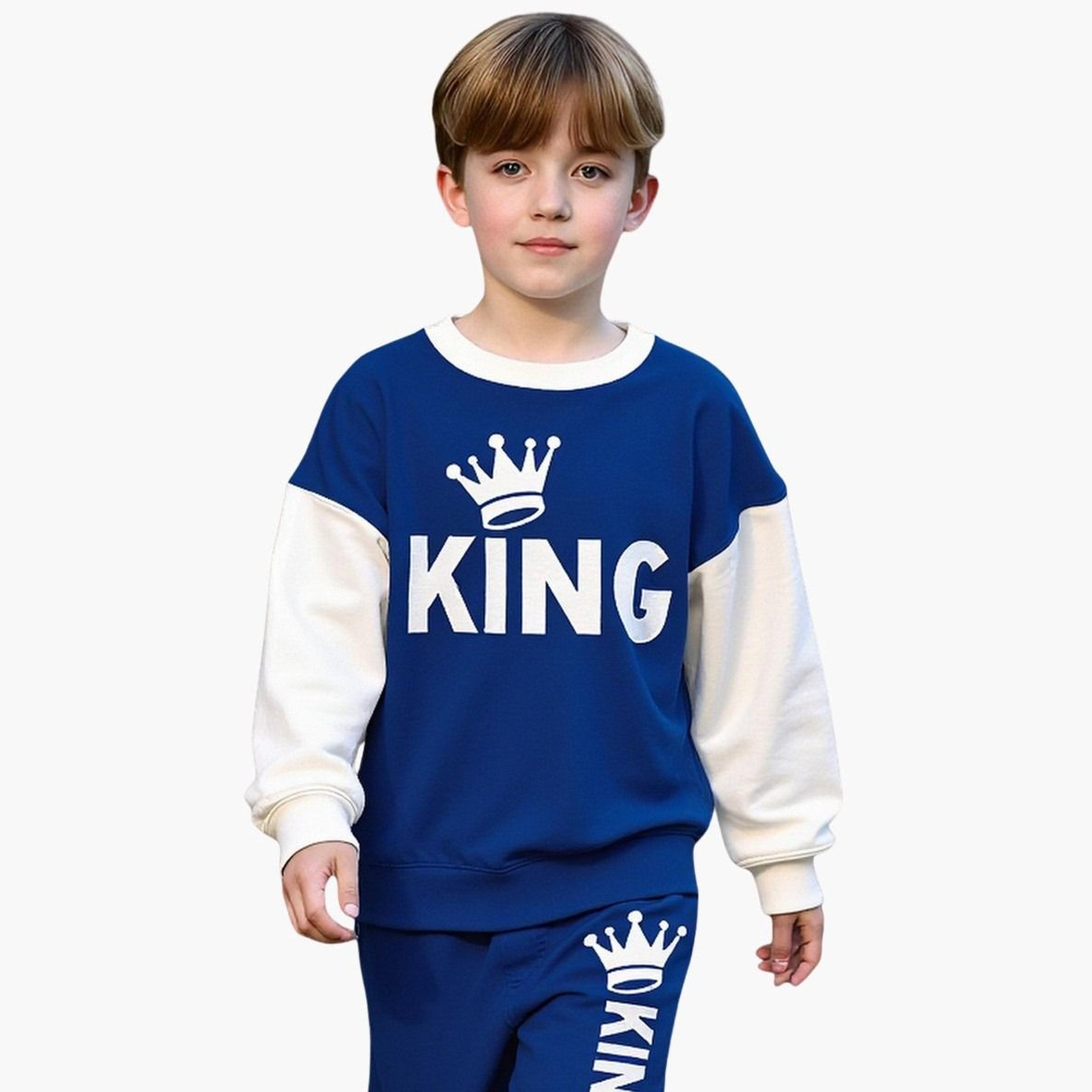 تيك تو - طقم سويت شيرت وبنطال رياضي برسومات ملونة للمراهقين-boys-clothing-setsandcoords-image-4
