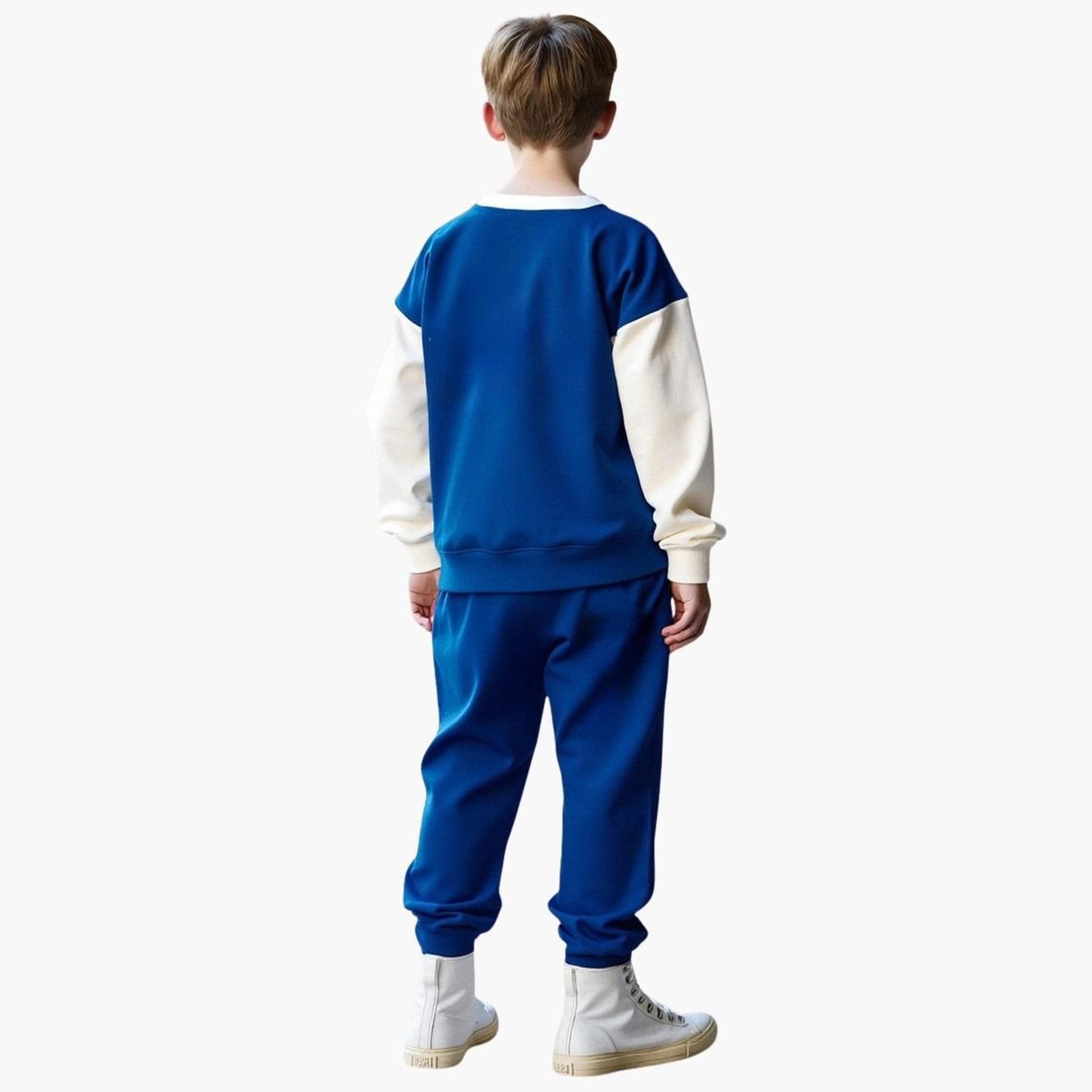 تيك تو - طقم سويت شيرت وبنطال رياضي برسومات ملونة للمراهقين-boys-clothing-setsandcoords-image-5