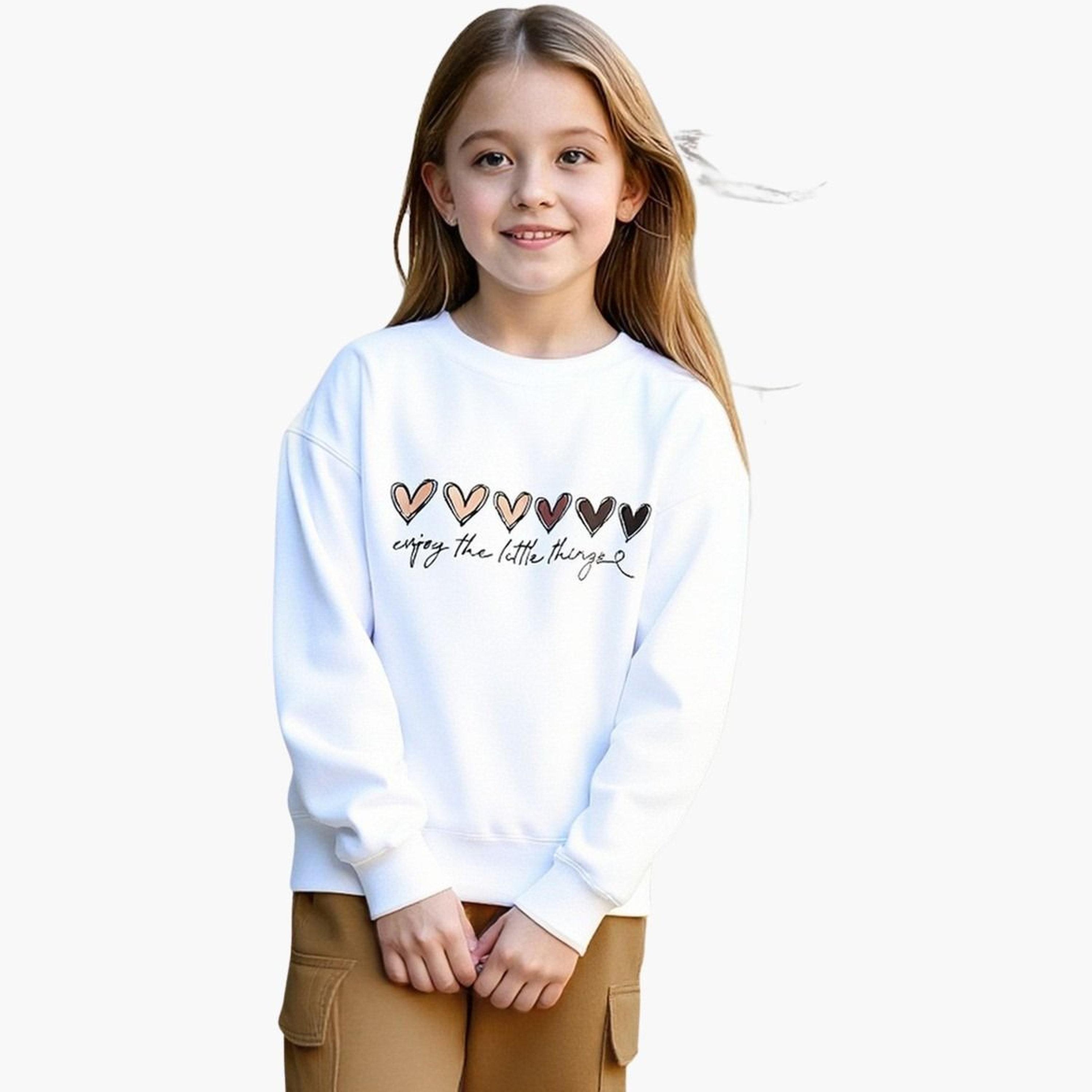 Take Two Teens Heart Graphic Sweatshirt and Joggers Set-girls-clothing-setsandcoords-image-4