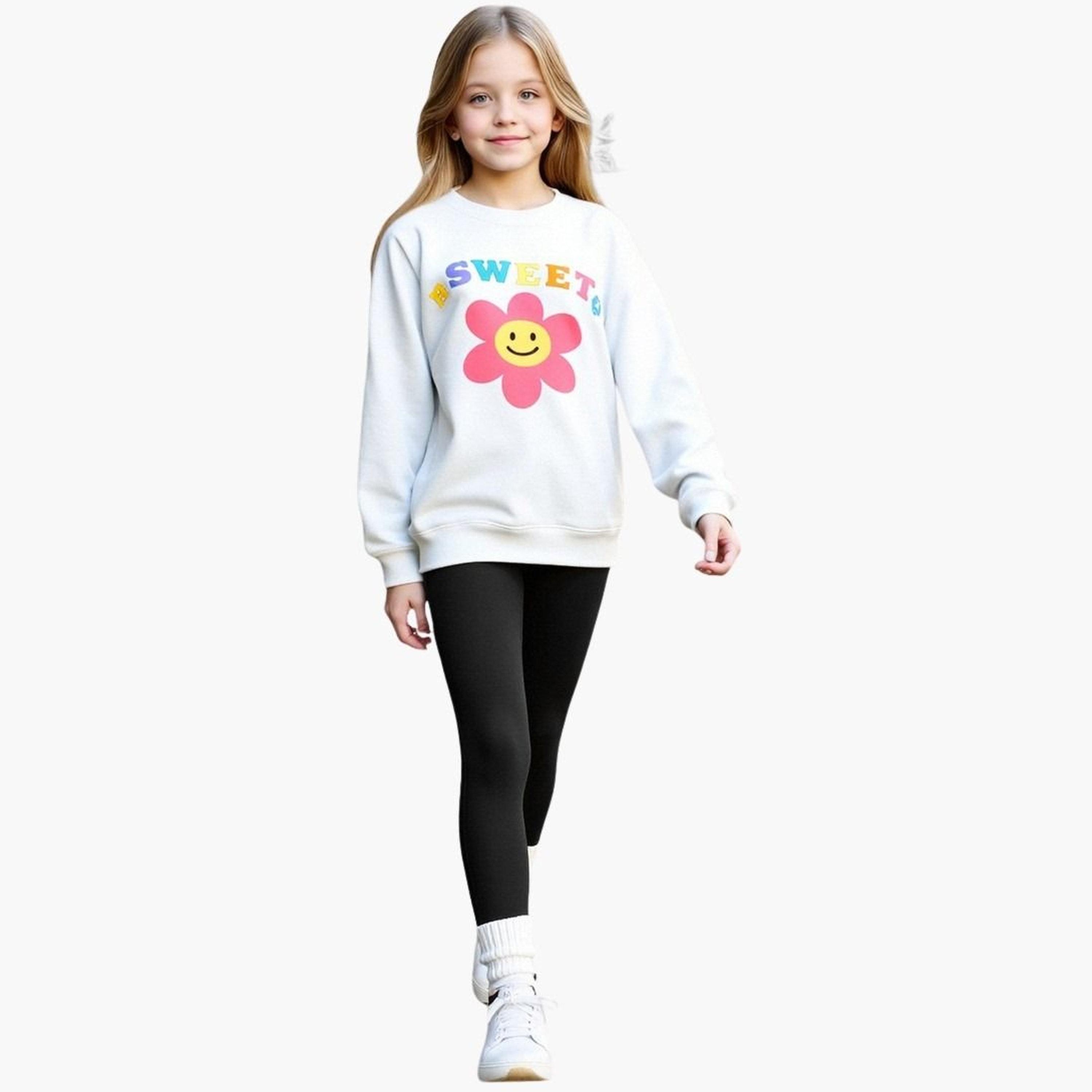 تيك تو - طقم سويت شيرت وبنطال ضيق للمراهقين-girls-clothing-setsandcoords-image-1