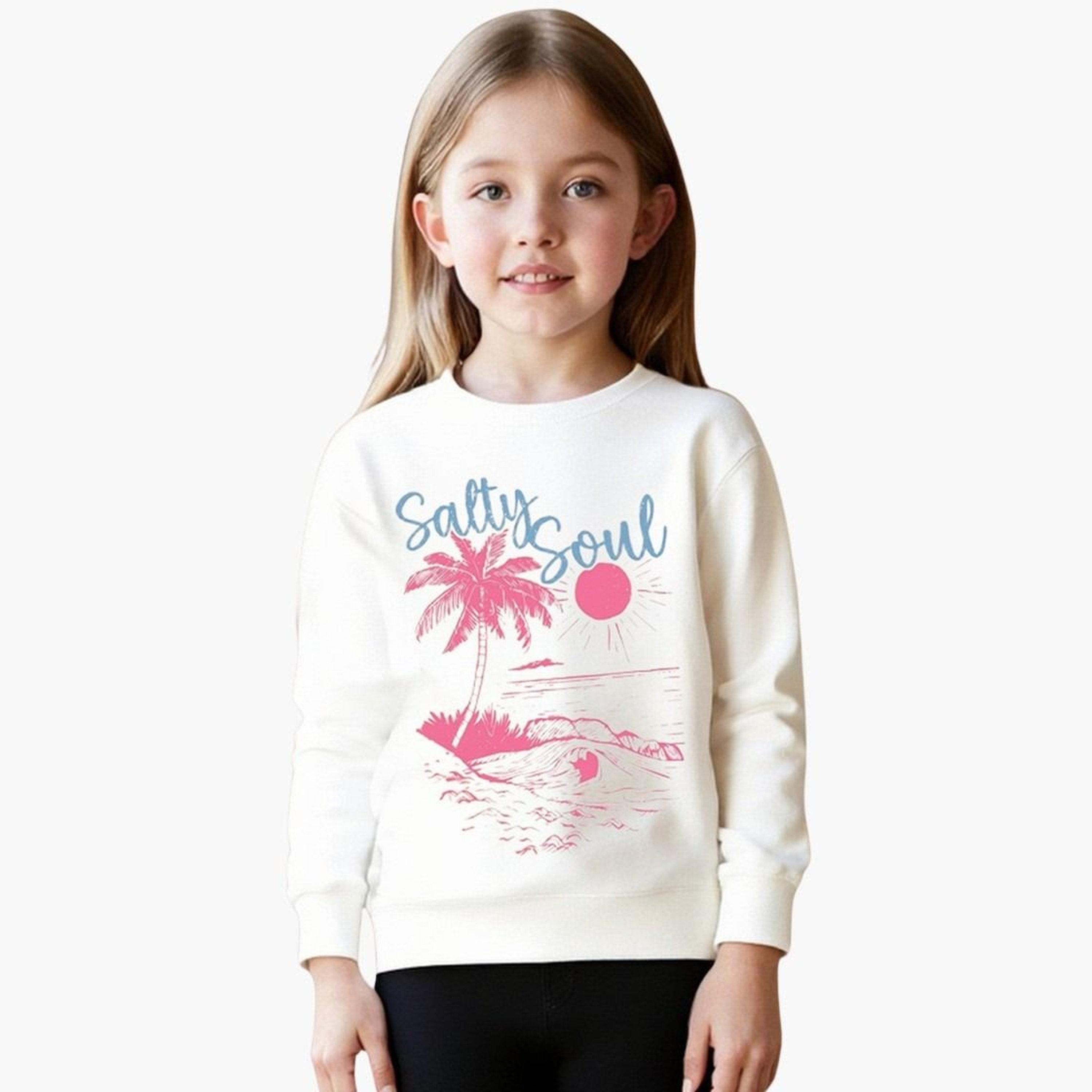 تيك تو - طقم سويت شيرت وبنطال ضيق للبنات-girls-clothing-setsandcoords-image-3