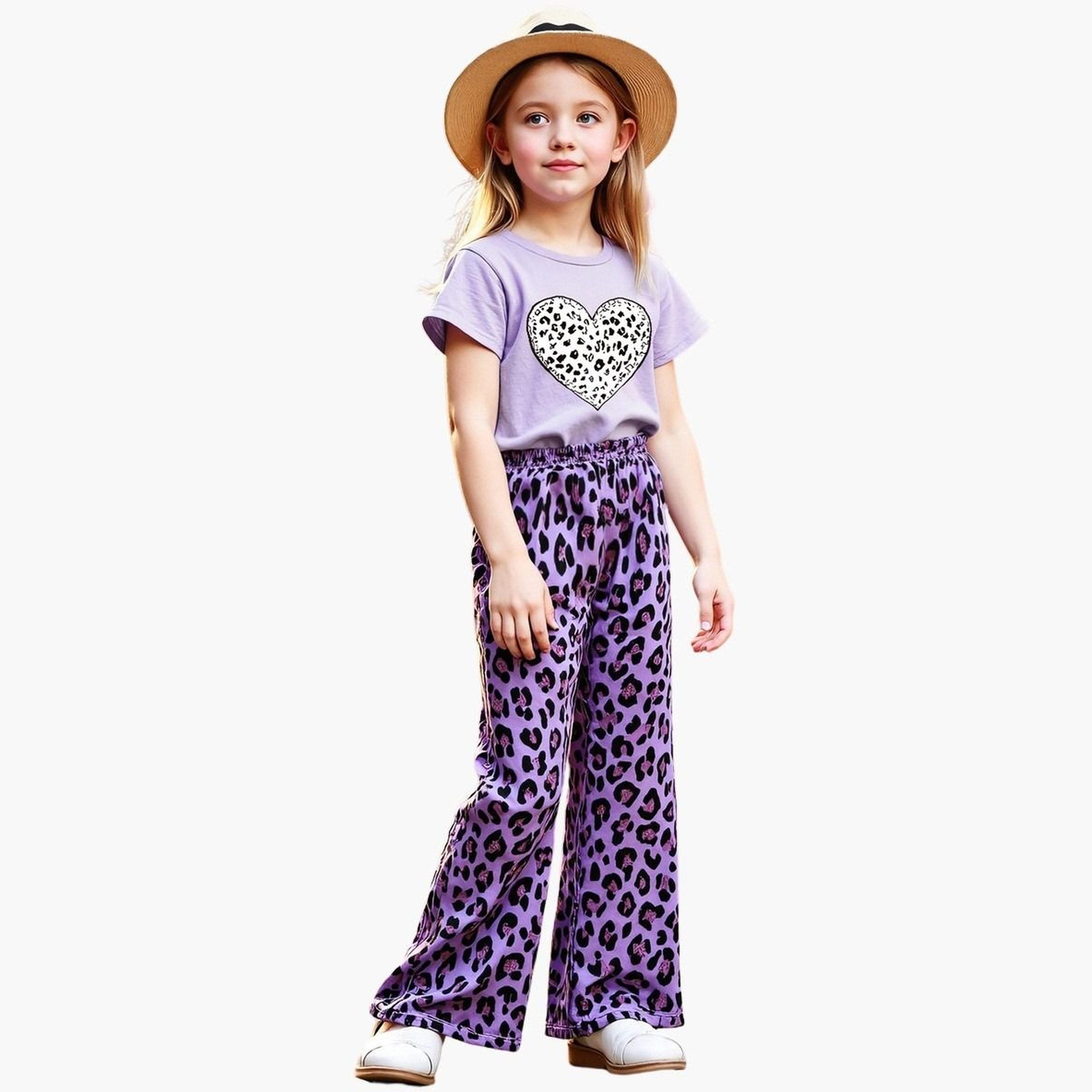 Take Two Teens Animal Print T-Shirt and Pants Set-girls-clothing-setsandcoords-image-2