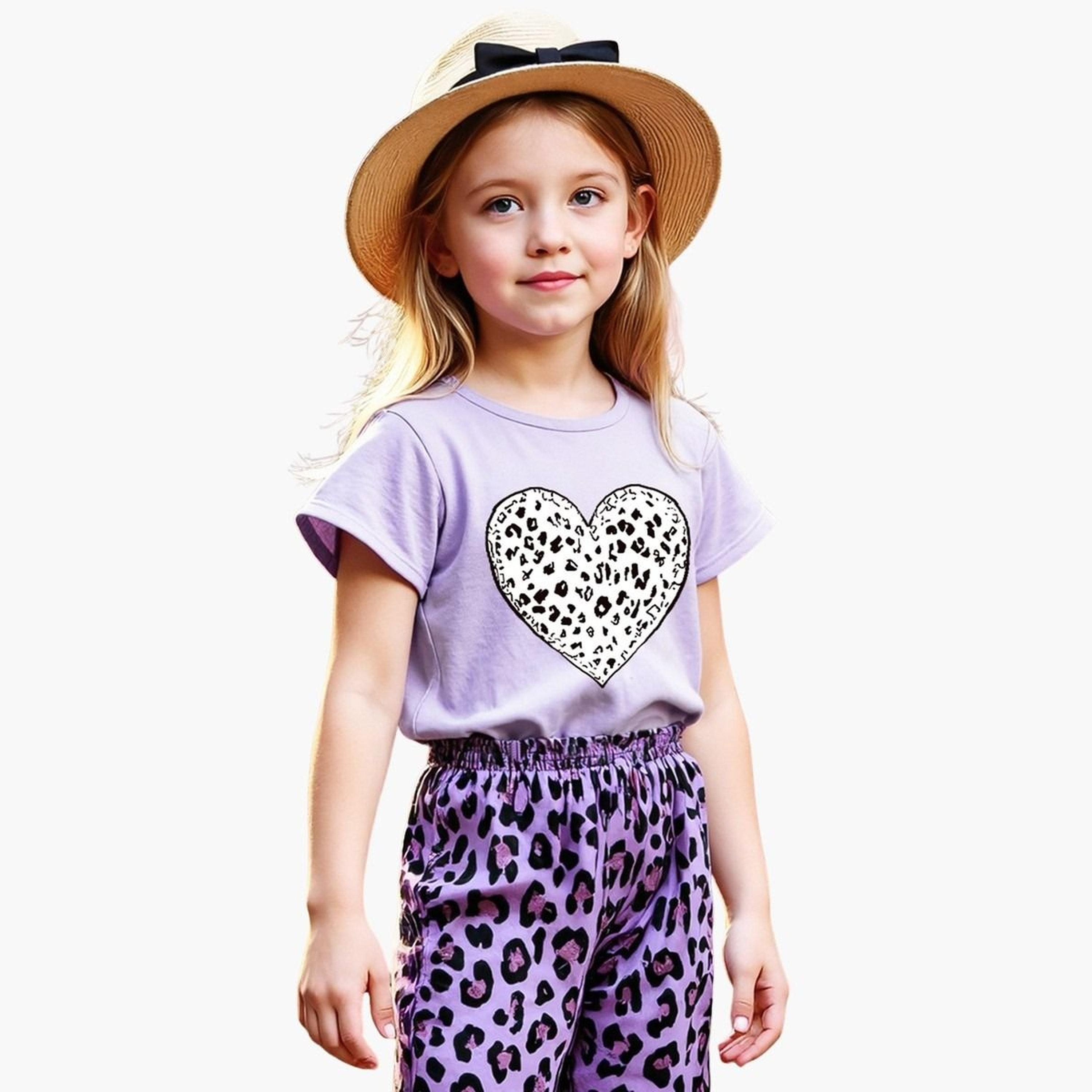 تيك تو - طقم تي شيرت وبنطال بطبعة حيوانية للمراهقين-girls-clothing-setsandcoords-image-4