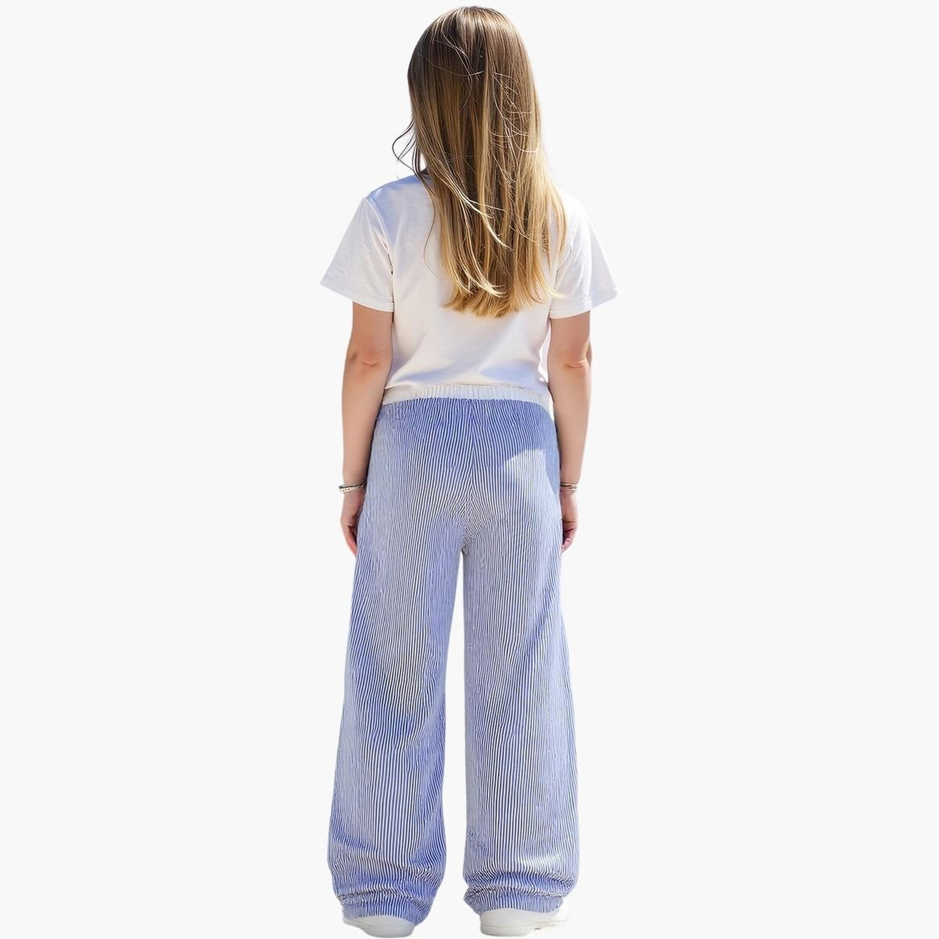 Take Two Teens Star Print T-Shirt and Striped Pants Set-girls-clothing-setsandcoords-image-3
