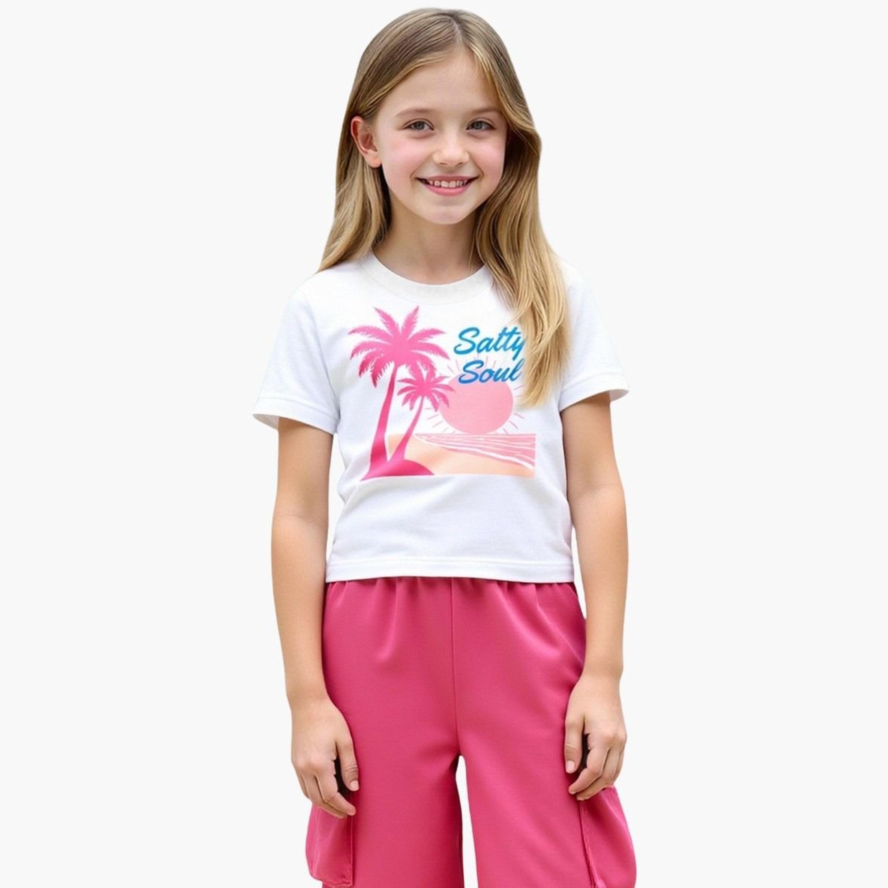 Take Two Teens Graphic T-Shirt and Cargo Pants Set-girls-clothing-setsandcoords-image-3