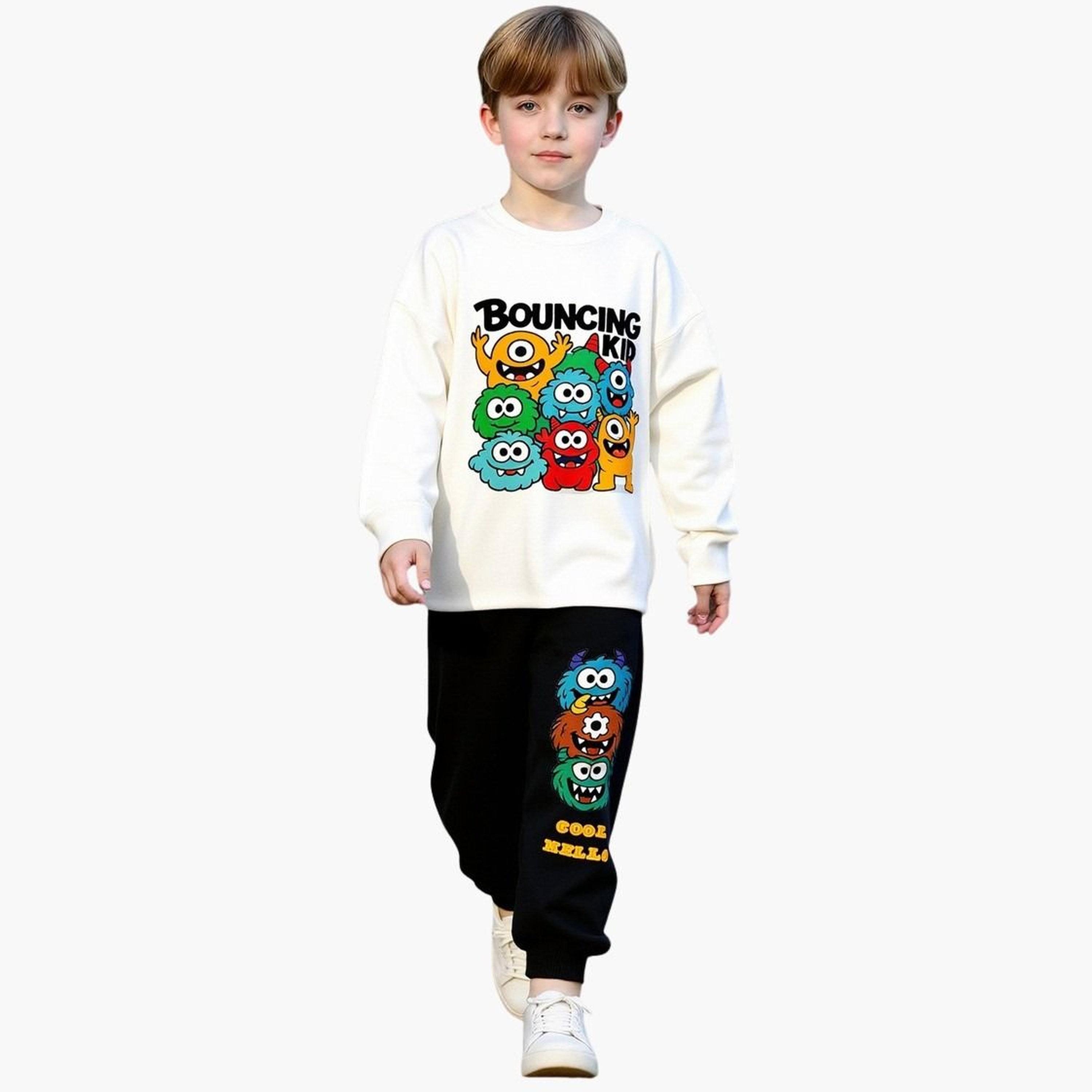 Take Two Teens Cartoon Print Sweatshirt and Joggers Set-boys-clothing-setsandcoords-image-2