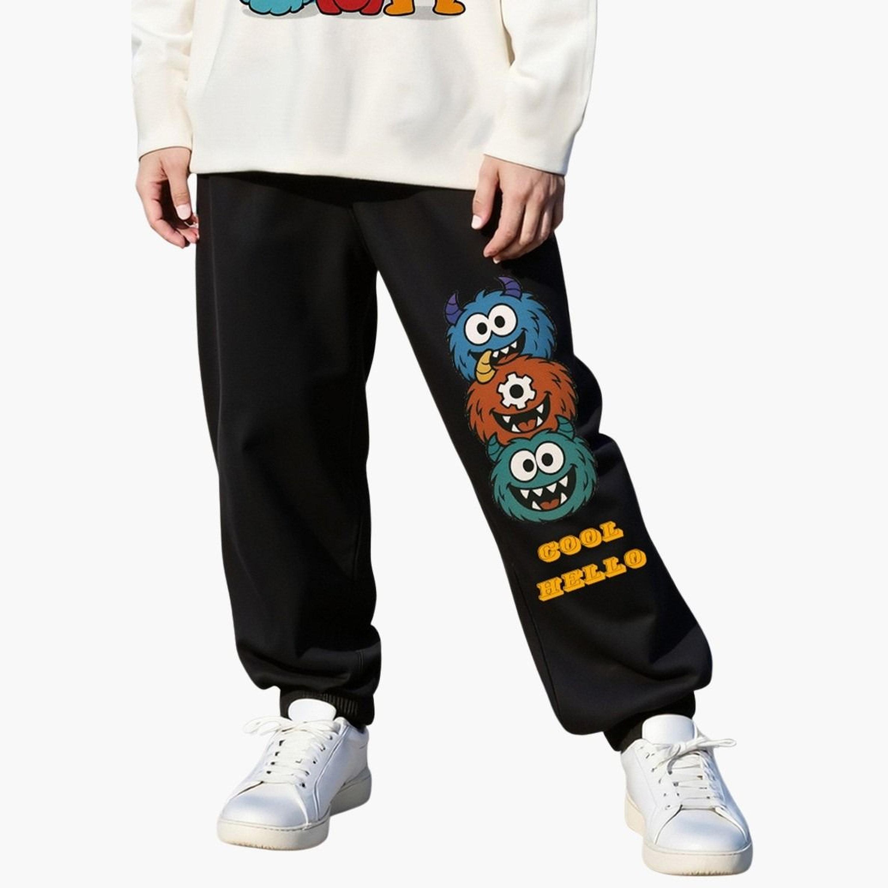Take Two Teens Cartoon Print Sweatshirt and Joggers Set-boys-clothing-setsandcoords-image-4