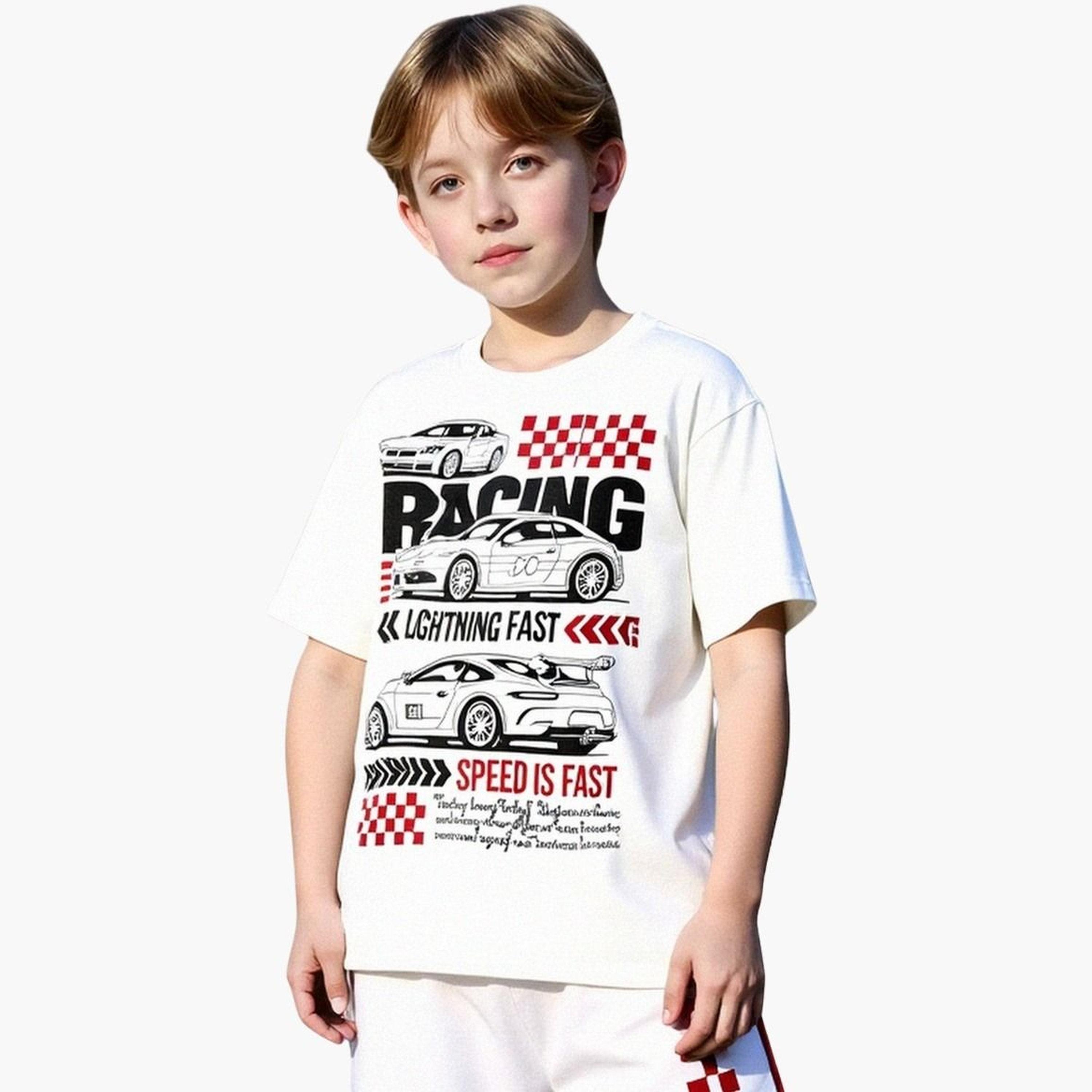 Take Two Teens Racing Graphic T-Shirt and Joggers Set-boys-clothing-setsandcoords-image-3