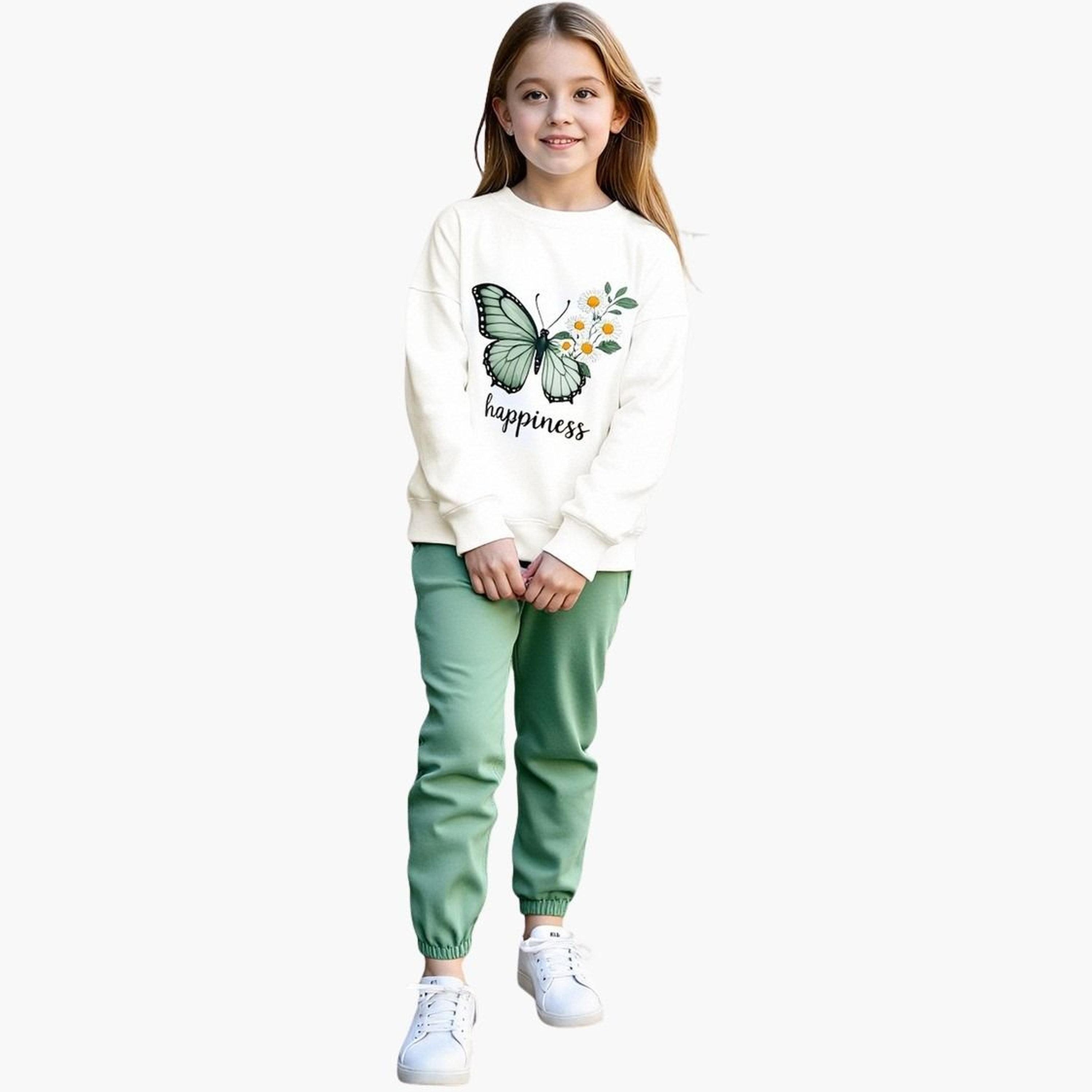 Take Two Teens Butterfly Print Sweatshirt and Joggers Set-girls-clothing-setsandcoords-image-2
