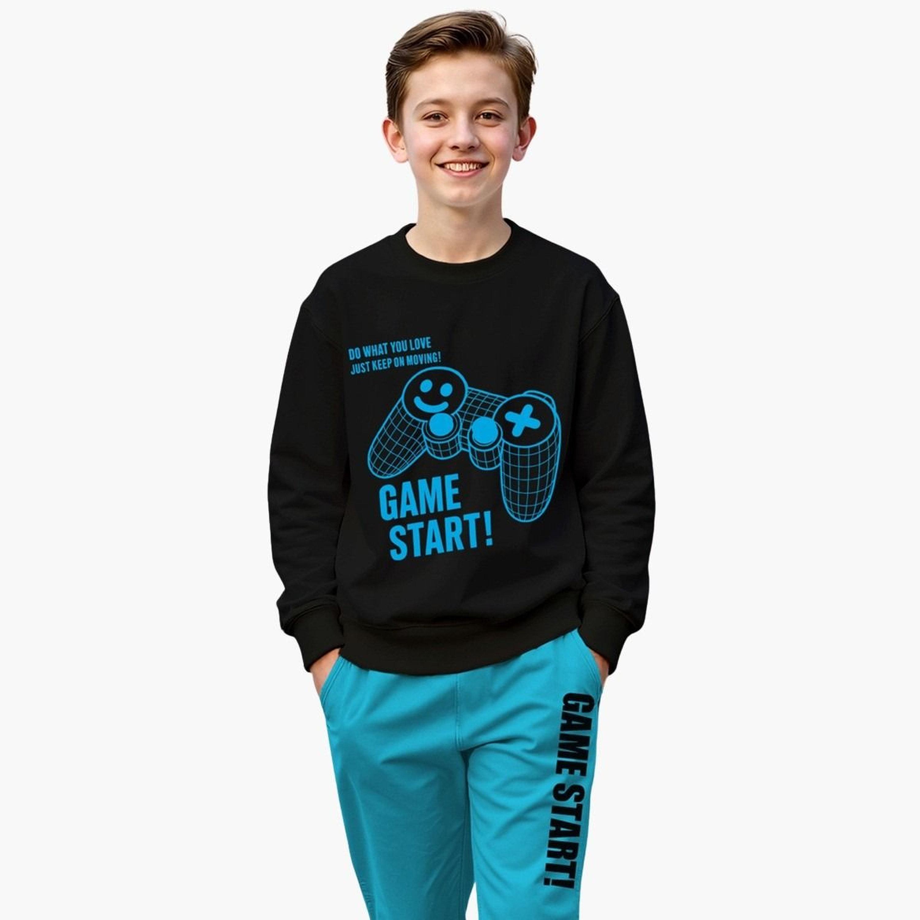 تيك تو - طقم سويت شيرت وبنطال رياضي مطبوع عليه رسومات لعبة للمراهقين-boys-clothing-setsandcoords-image-3