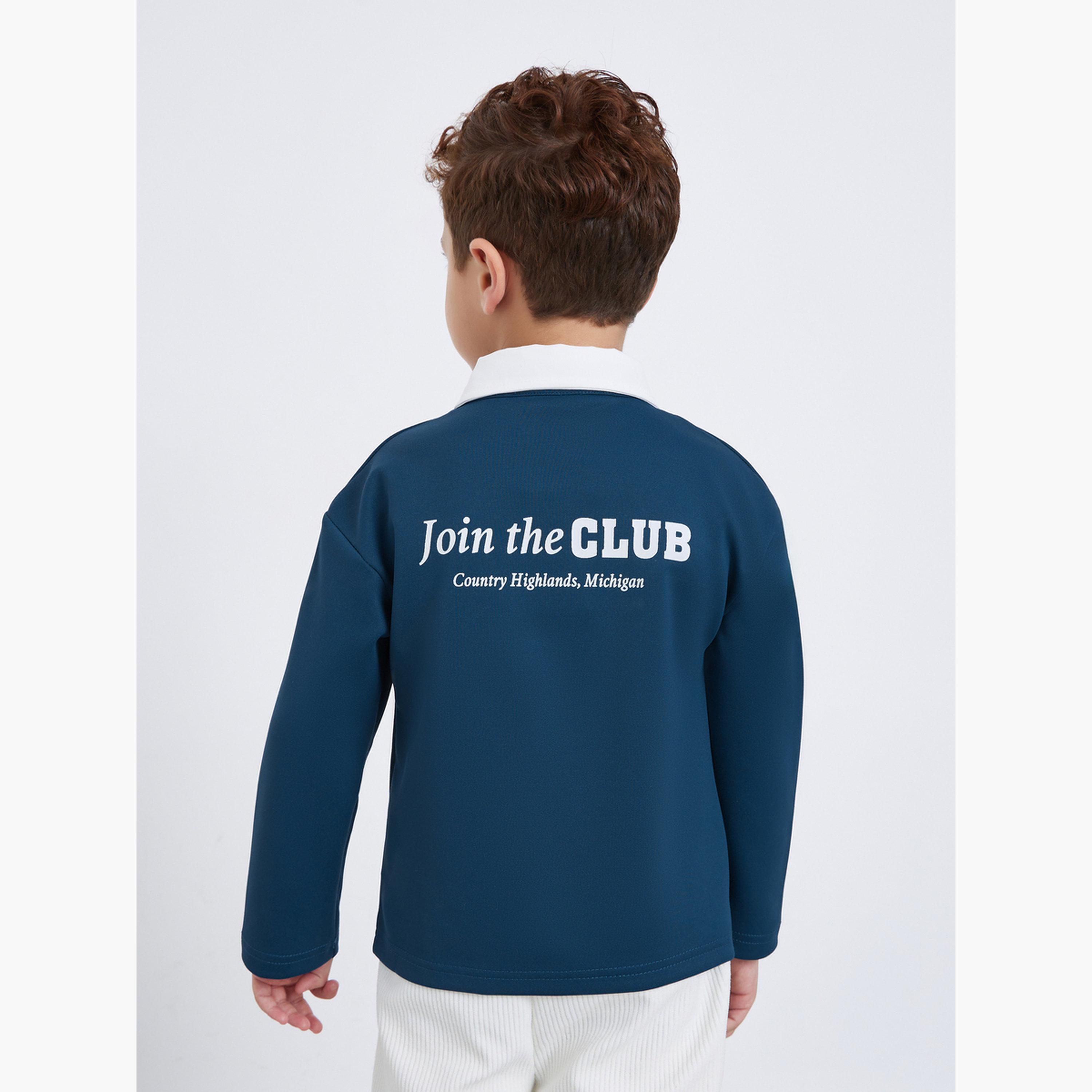 Styli Slogan Print Long Sleeve Polo T-Shirt-boys-clothing-tshirtsandpolos-image-4