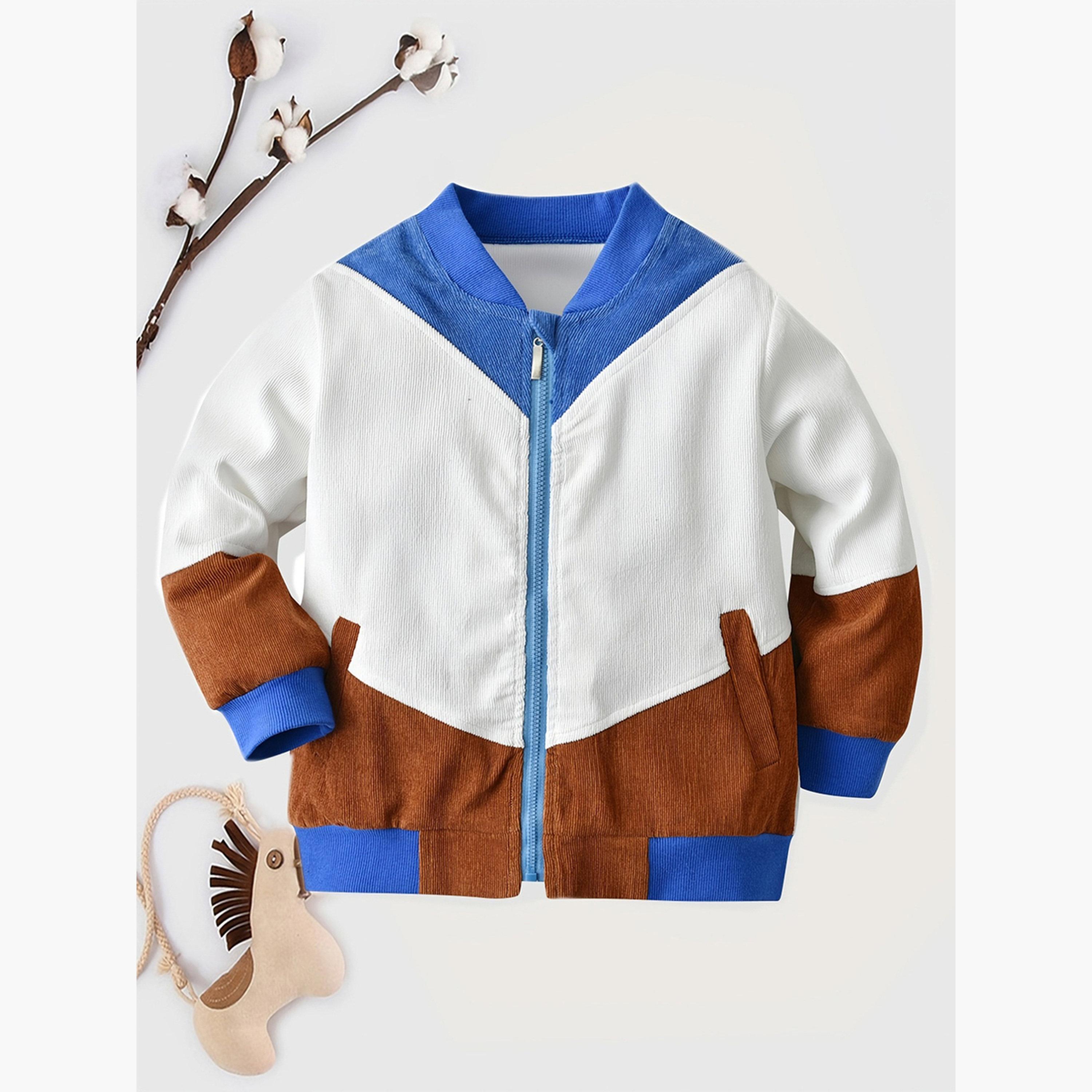 تيك تو - جاكيت ملون بسحاب وأكمام طويلة-boys-clothing-jacketsandcoats-image-2