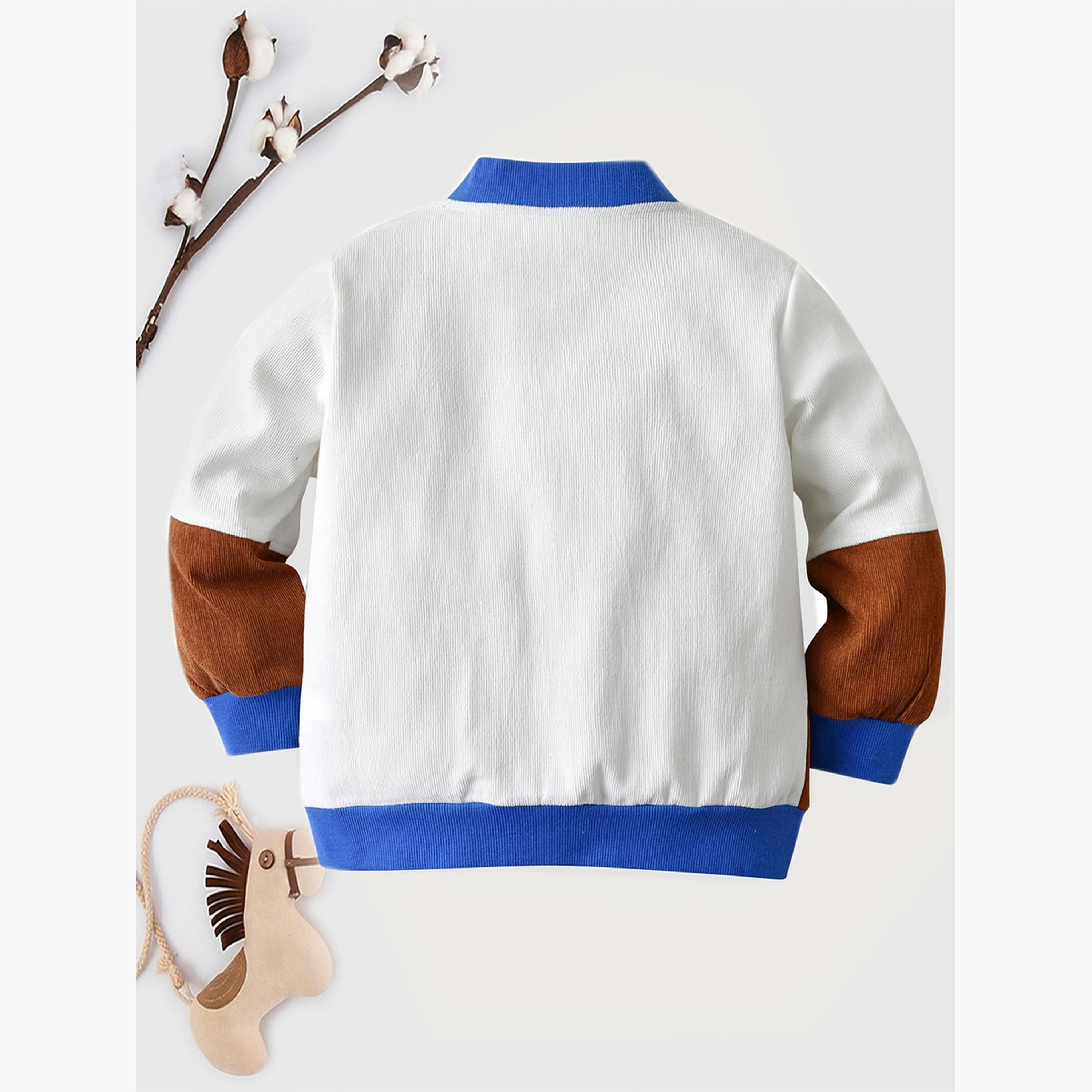 Take Two Color Block Mock Neck Long Sleeves Boy's Zip Through Sweatshirt-boys-clothing-jacketsandcoats-image-3