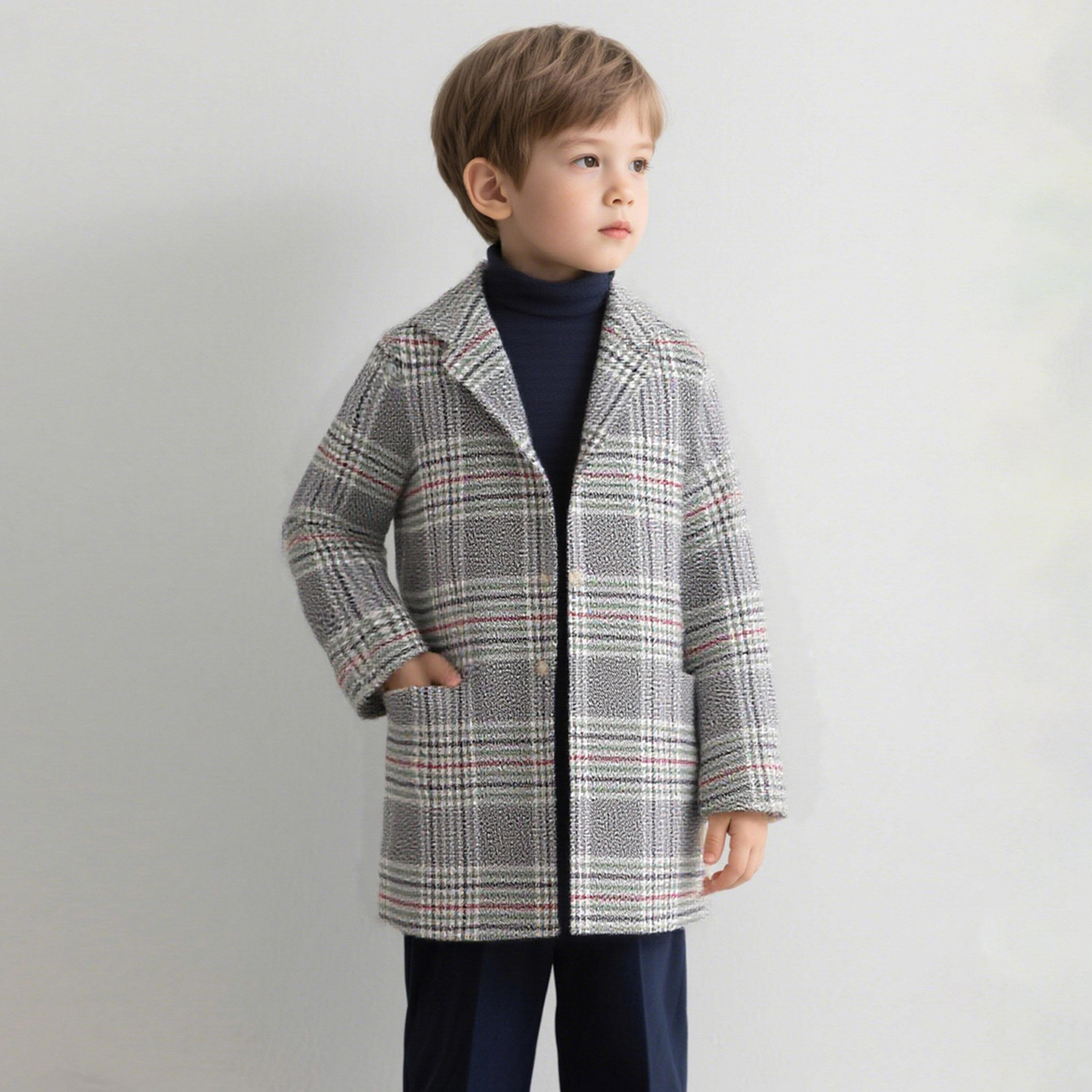 Take Two Checked Button Up Coat-boys-clothing-jacketsandcoats-image-1