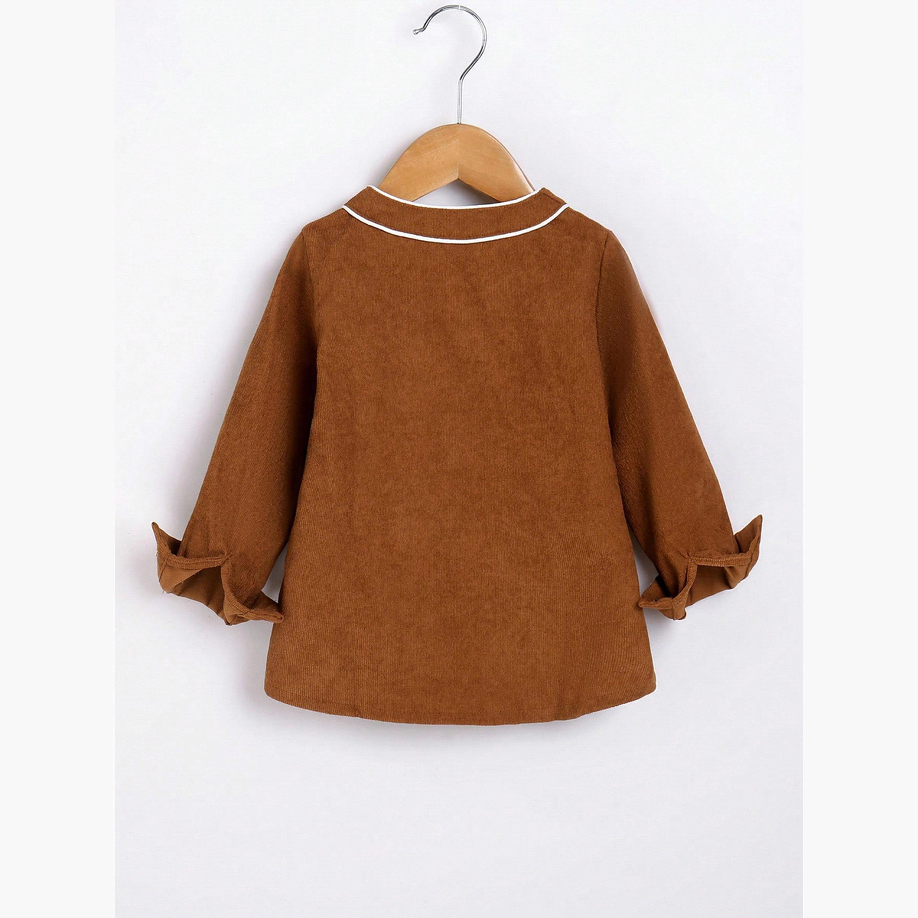 Take Two Solid Round Neck Long Sleeves Boy's Button Through Jacket-boys-clothing-jacketsandcoats-image-3