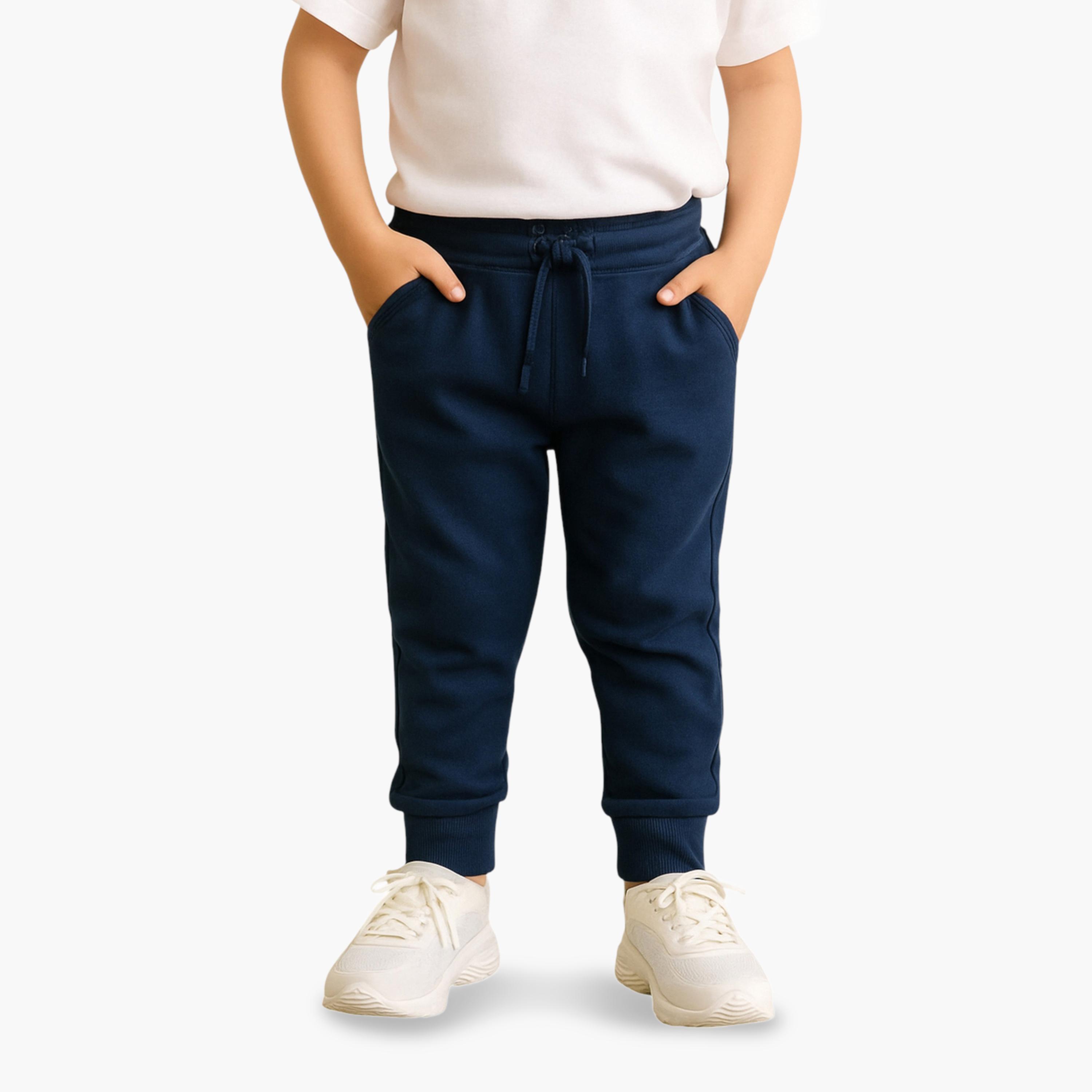 جوغر تيري فرنش مع أربطة-boys-clothing-bottoms-joggersandtrackpants-image-1