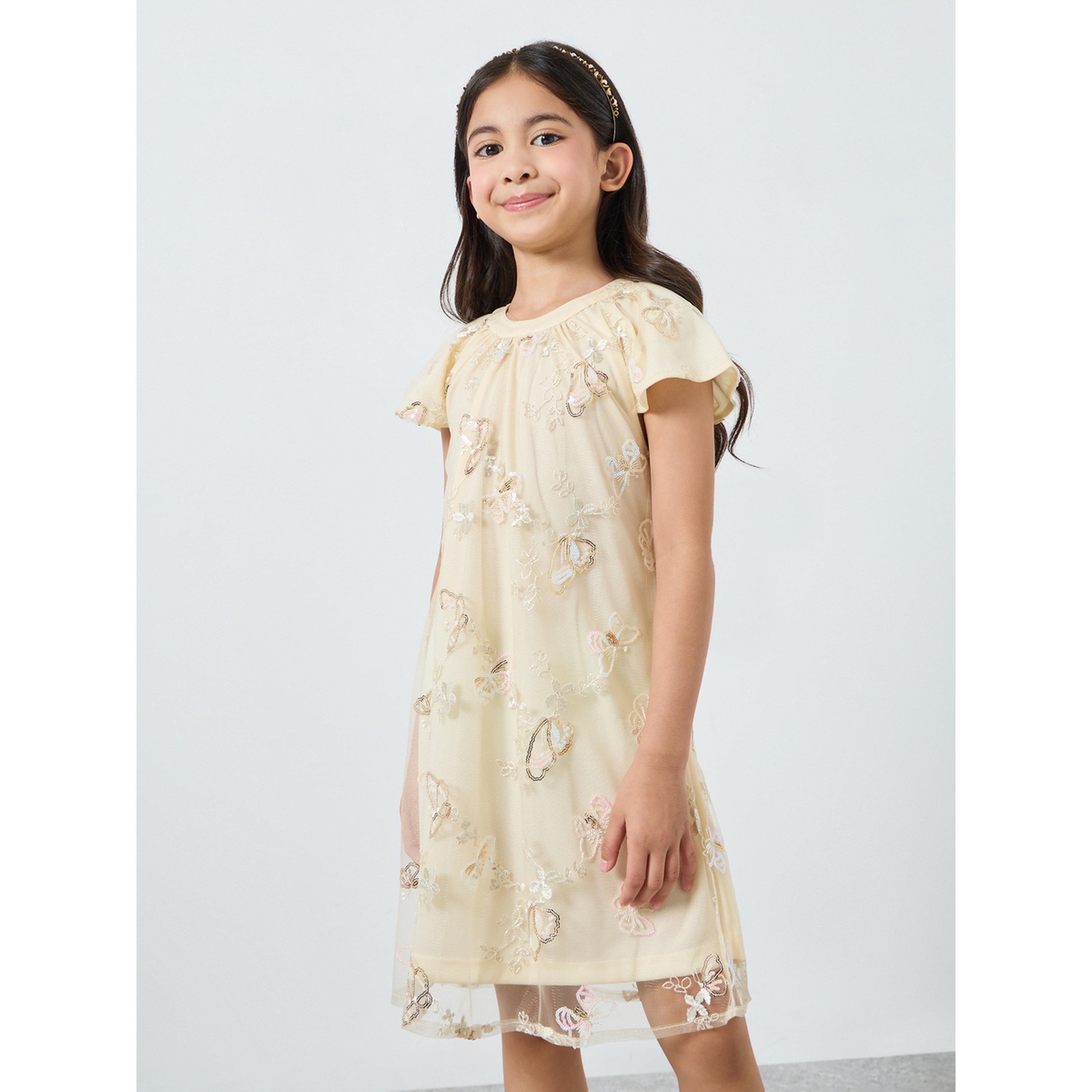 فستان بناتي بحافة واسعة وطبعة فراشة-girls-clothing-dressesandjumpsuits-image-1